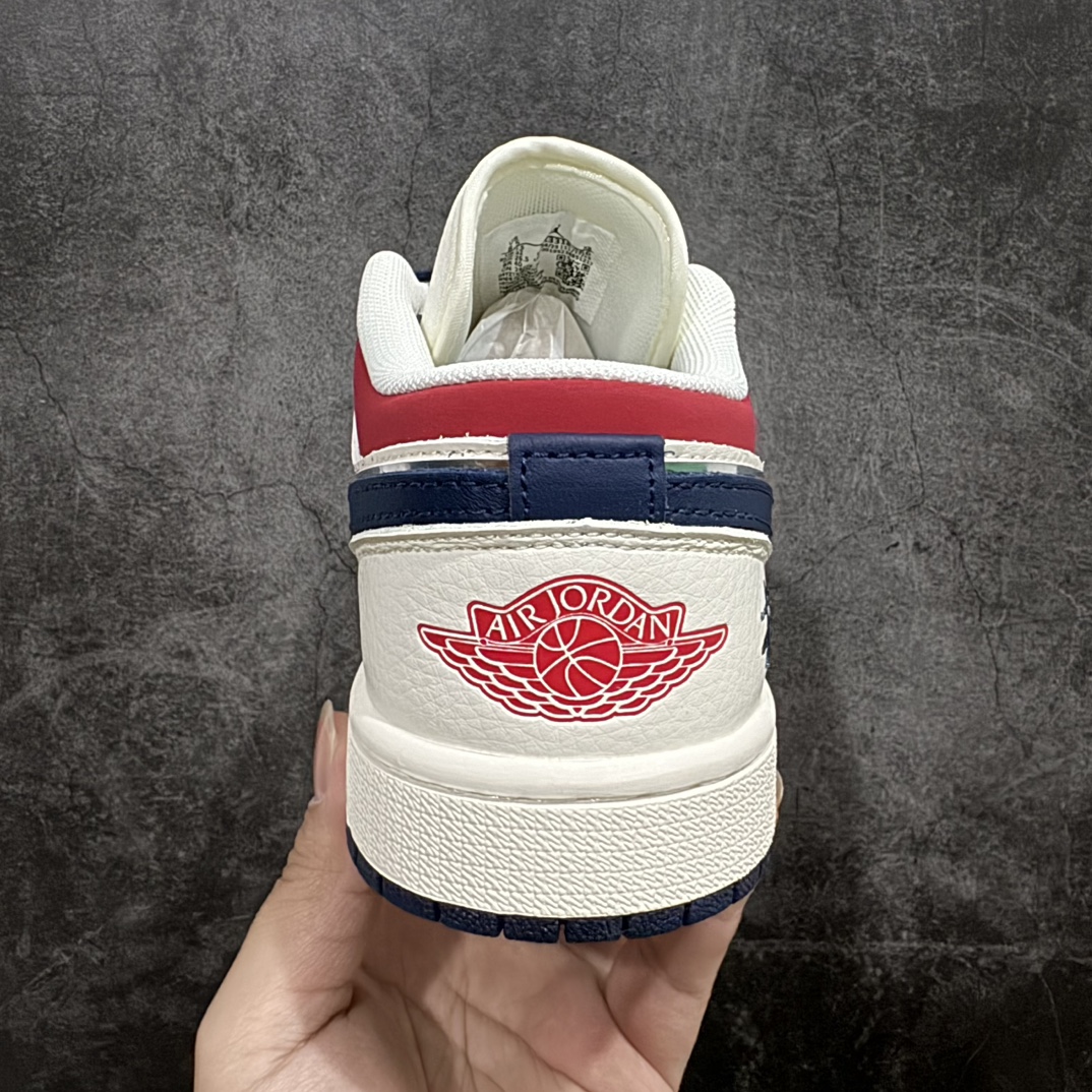 图片[4]-【定制版】Air Jordan 1 Low AJ1 乔一联名 高端定制 低帮复古休闲板鞋货号：XX3318-566n定制鞋盒 大厂纯原品质出货 超高清洁度 皮料切割干净无任何毛边 细节完美  尺码：36 36.5 37.5 38 38.5 39 40 40.5 41 42 42.5 43 44 44.5 45 编码：HXS320340-莆田鞋批发中心