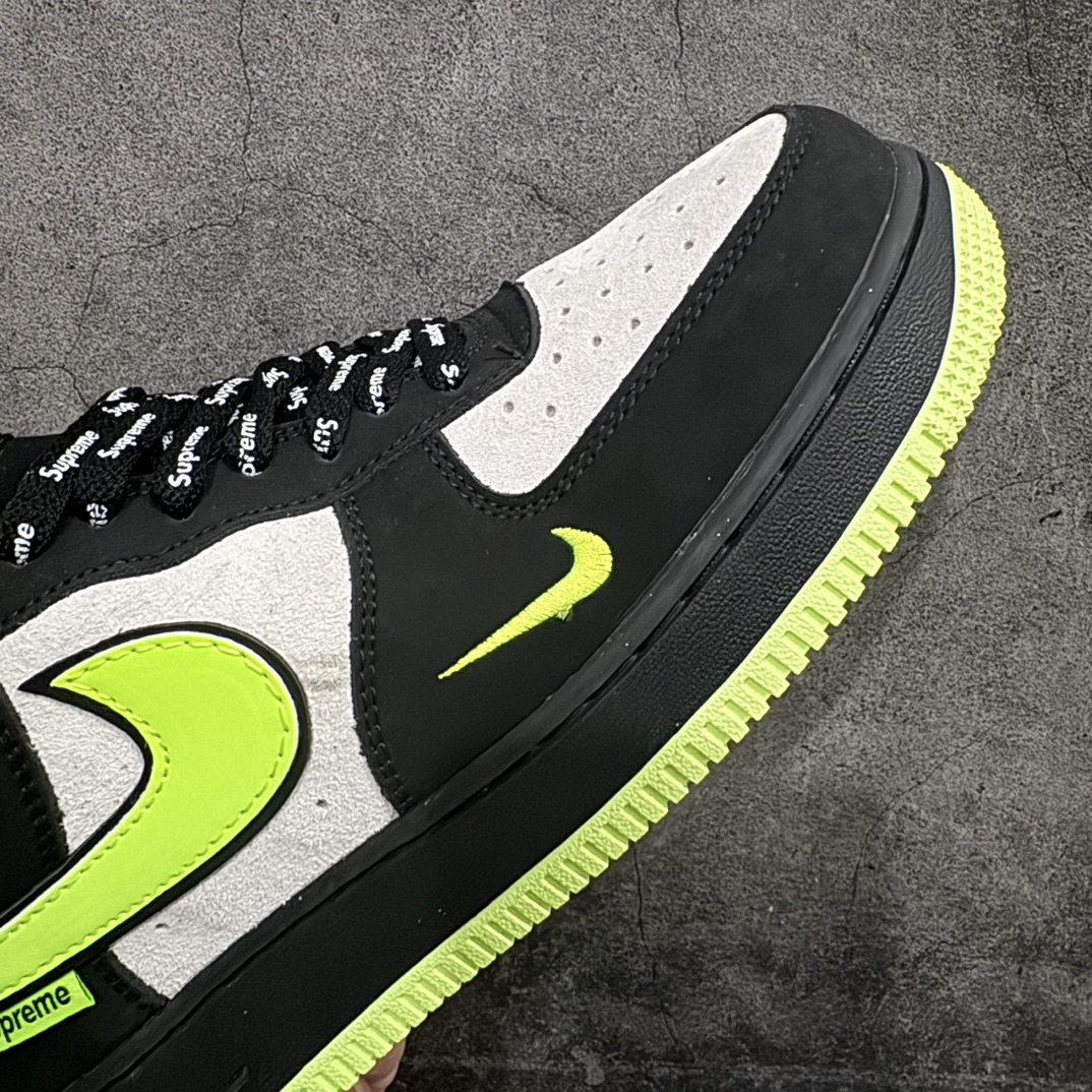 图片[6]-【定制版】Nk Air Force 1\’07 Low Supreme联名-黑夜荧光 空军一号低帮休闲板鞋 DF0188-009rn原楦头原纸板 原装鞋盒 定制五金配件 内置全掌气垫 原厂鞋底r 尺码：36 36.5 37.5 38 38.5 39 40 40.5 41 42 42.5 43 44 44.5 45 编码：HXS310320-莆田鞋批发中心