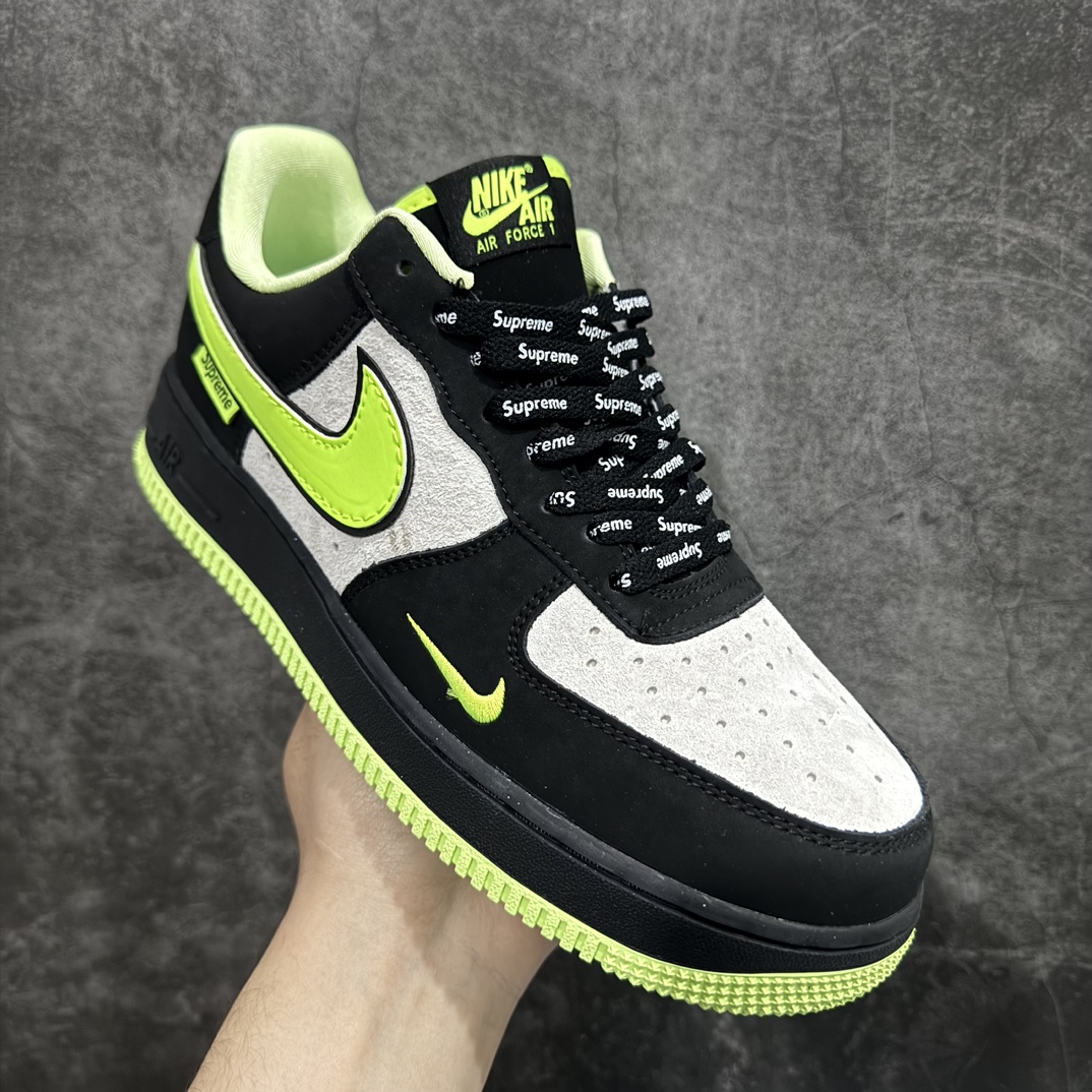 图片[3]-【定制版】Nk Air Force 1\’07 Low Supreme联名-黑夜荧光 空军一号低帮休闲板鞋 DF0188-009rn原楦头原纸板 原装鞋盒 定制五金配件 内置全掌气垫 原厂鞋底r 尺码：36 36.5 37.5 38 38.5 39 40 40.5 41 42 42.5 43 44 44.5 45 编码：HXS310320-莆田鞋批发中心