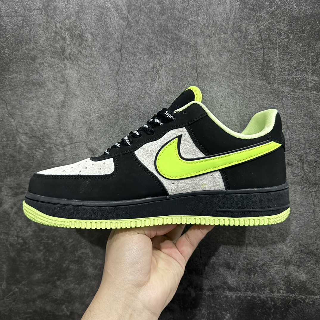 图片[2]-【定制版】Nk Air Force 1\’07 Low Supreme联名-黑夜荧光 空军一号低帮休闲板鞋 DF0188-009rn原楦头原纸板 原装鞋盒 定制五金配件 内置全掌气垫 原厂鞋底r 尺码：36 36.5 37.5 38 38.5 39 40 40.5 41 42 42.5 43 44 44.5 45 编码：HXS310320-莆田鞋批发中心