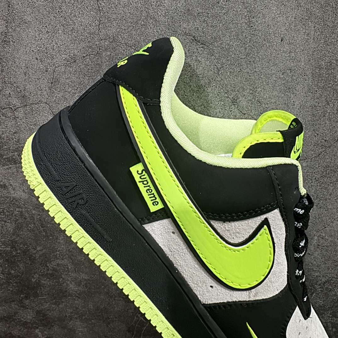 图片[7]-【定制版】Nk Air Force 1\’07 Low Supreme联名-黑夜荧光 空军一号低帮休闲板鞋 DF0188-009rn原楦头原纸板 原装鞋盒 定制五金配件 内置全掌气垫 原厂鞋底r 尺码：36 36.5 37.5 38 38.5 39 40 40.5 41 42 42.5 43 44 44.5 45 编码：HXS310320-莆田鞋批发中心