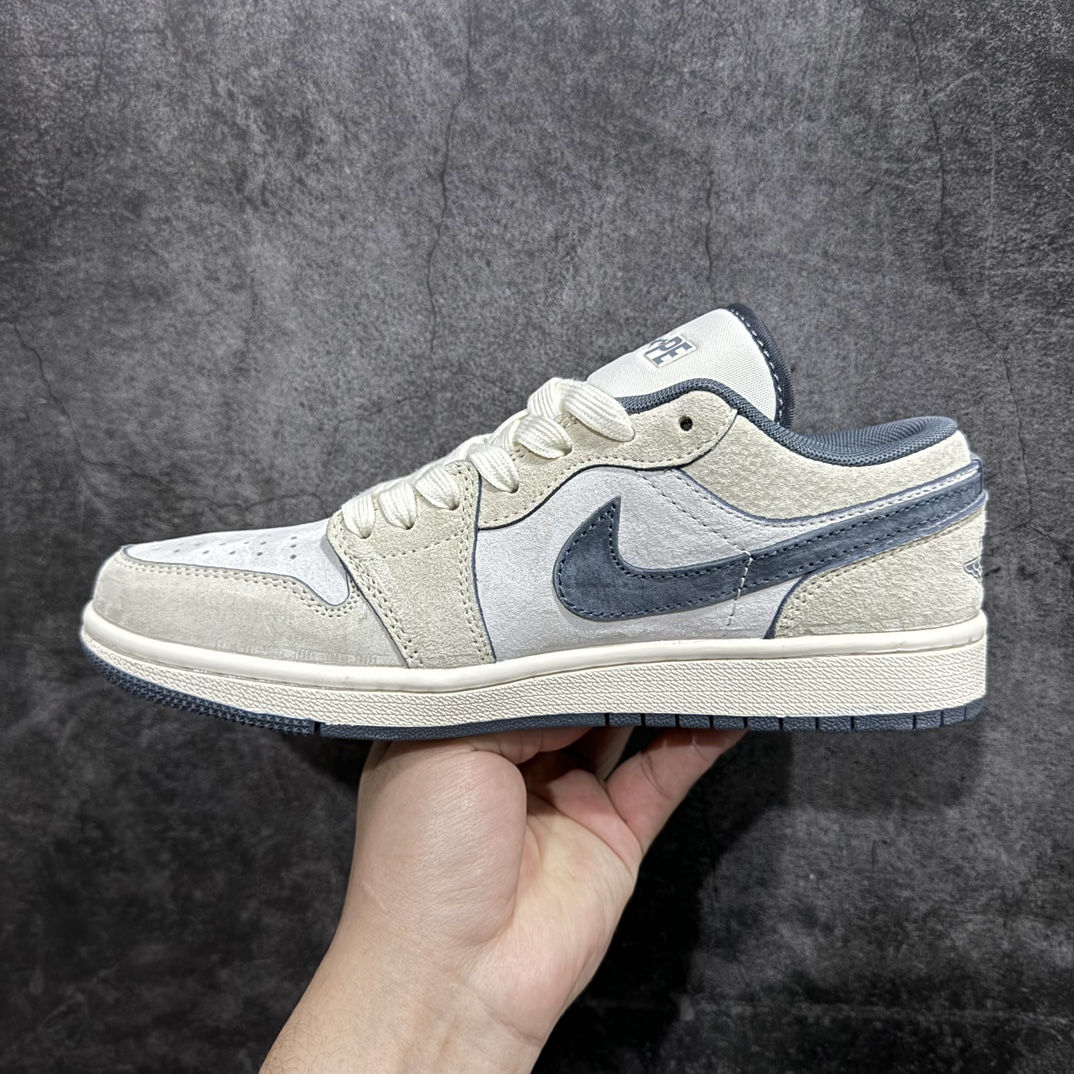 图片[2]-【定制版】Air Jordan 1 Low AJ1 乔1 OF联名-全猪八水泥灰标 高端定制 低帮复古篮球鞋 DM9188-002rn#定制鞋盒 大厂纯原品质出货 超高清洁度 皮料切割干净无任何毛边 细节完美 r 尺码：36 36.5 37.5 38 38.5 39 40 40.5 41 42 42.5 43 44 44.5 45  编码：HXS320340-莆田鞋批发中心