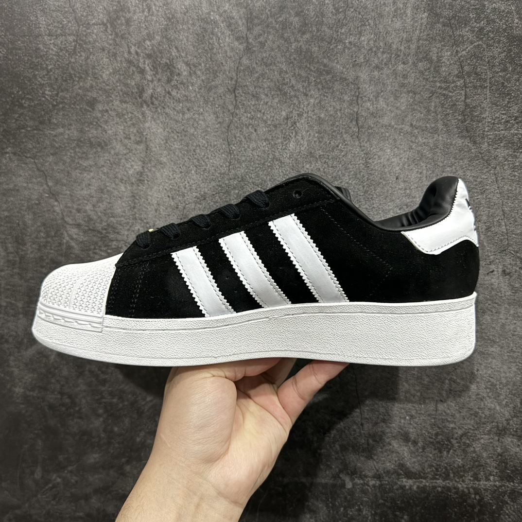 图片[2]-【公司级】Adidas Originals Superstar XLG 贝壳头系列低帮厚底松糕经典百搭休闲运动板鞋rnn男女鞋真标半码制rn原楦原纸版数据开发版型rn采用头层皮革饰片组合粒面牛剖革鞋面材质rn内嵌EVA环保鞋垫 外置耐磨防滑鞋底组合扇贝防踢头盖片r 货号：ID4657r 尺码：35 36 37 37.5 38 38.5 39.5 40 41 42 42.5 43 44 44.5 45 编码：XN200220-莆田鞋批发中心