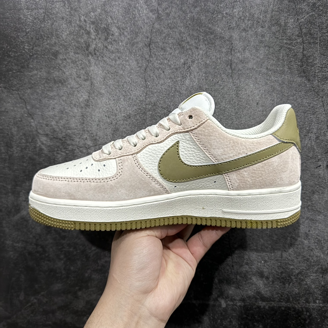 图片[2]-【公司级】Nk Air Force 1\’07 Low 米白棕绿配色 空军一号低帮休闲板鞋 FF7795-222n#原厂麂皮 原楦原纸板 纯正版型 正品NFC感应芯片 高清洁度 内置全掌气垫 尺码：36 36.5 37.5 38 38.5 39 40 40.5 41 42 42.5 43 44 44.5 45  编码：LF270280-莆田鞋批发中心