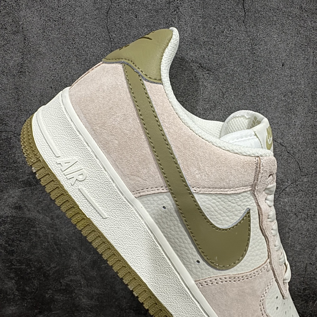 图片[7]-【公司级】Nk Air Force 1\’07 Low 米白棕绿配色 空军一号低帮休闲板鞋 FF7795-222n#原厂麂皮 原楦原纸板 纯正版型 正品NFC感应芯片 高清洁度 内置全掌气垫 尺码：36 36.5 37.5 38 38.5 39 40 40.5 41 42 42.5 43 44 44.5 45  编码：LF270280-莆田鞋批发中心