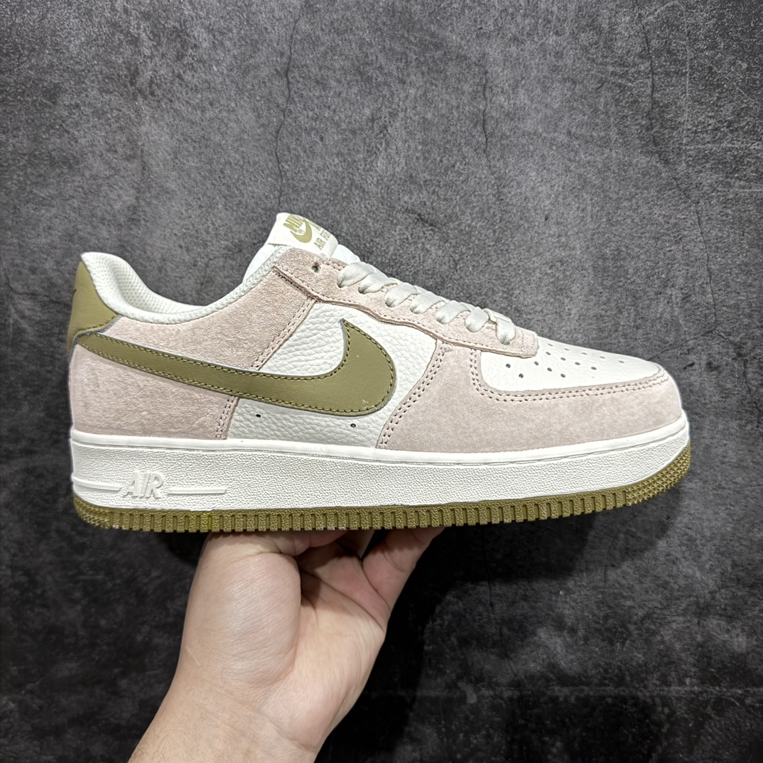 【公司级】Nk Air Force 1\’07 Low 米白棕绿配色 空军一号低帮休闲板鞋 FF7795-222n#原厂麂皮 原楦原纸板 纯正版型 正品NFC感应芯片 高清洁度 内置全掌气垫 尺码：36 36.5 37.5 38 38.5 39 40 40.5 41 42 42.5 43 44 44.5 45  编码：LF270280-莆田鞋批发中心