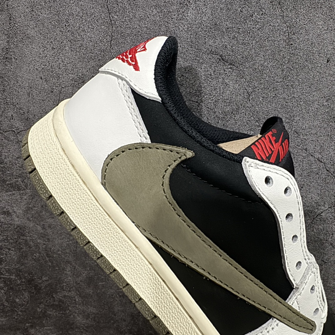 图片[7]-【巅峰福利版】Travis Scott x Air Jordan AJ1 Low OG SP TS联名倒钩低帮 n原楦原纸板开发 后跟弧度收口自然不对折 原厂电绣 鬼脸飞翼针数密度一致 追求零偏差 市场巅峰之作 原档纸板数据 精准Swoosh Logo内腰字体高度对位 原厂拉帮工艺 起针回针位置针距密度一致 正确鞋垫四分之三背胶 原厂皮料 麂皮绒感效果一致 进口玻璃冲刀皮料裁剪零毛边 全鞋电脑针车工艺 极致一眼正品既视感 最高QC检验标准控制溢胶整体清洁度  鞋盒、防尘纸 鞋带 均采购来自原厂 尺码对应库存‼️ 编码：LJ210230-莆田鞋批发中心