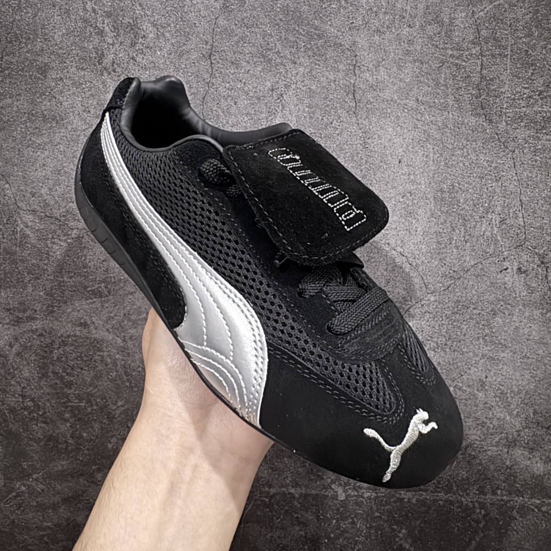 图片[3]-【福利特价】Puma Roma M Motorsport 彪马罗马阿莫尔系列低帮复古运动休闲赛车跑鞋 YY联名系列n全球知名运动品牌PUMA宝马赛车系列，融合了宝马车队的标志性配色，以趣味十足又前卫复古的设计引领潮流，将赛道精神融入街头时尚，开启前卫竞速之旅。自1978年巴伐利亚车队走上世界舞台，宝马赛车就在全球汽车制造和赛车运动领域留下了浓墨重彩的一笔。全新的两款BMW MMS Roma与BMW MMS Speedboat鞋款，均从宝马车型中汲取灵感。以黑或白为底色，融入经典配色，主打前卫复古风。Roma鞋款的鞋侧以复古的流线造型，缀以宝马经典Logo，巧妙吸睛；而Speedcat鞋款以亮眼三色条纹元素缀以舒适鞋面，赋予了独特的个性美学，演绎赛车的无尽能量。  尺码：35.5 36 37 37.5 38 38.5 39 40 40.5 41 42 42.5 43 44 44.5 45 编码：WE170180-莆田鞋批发中心