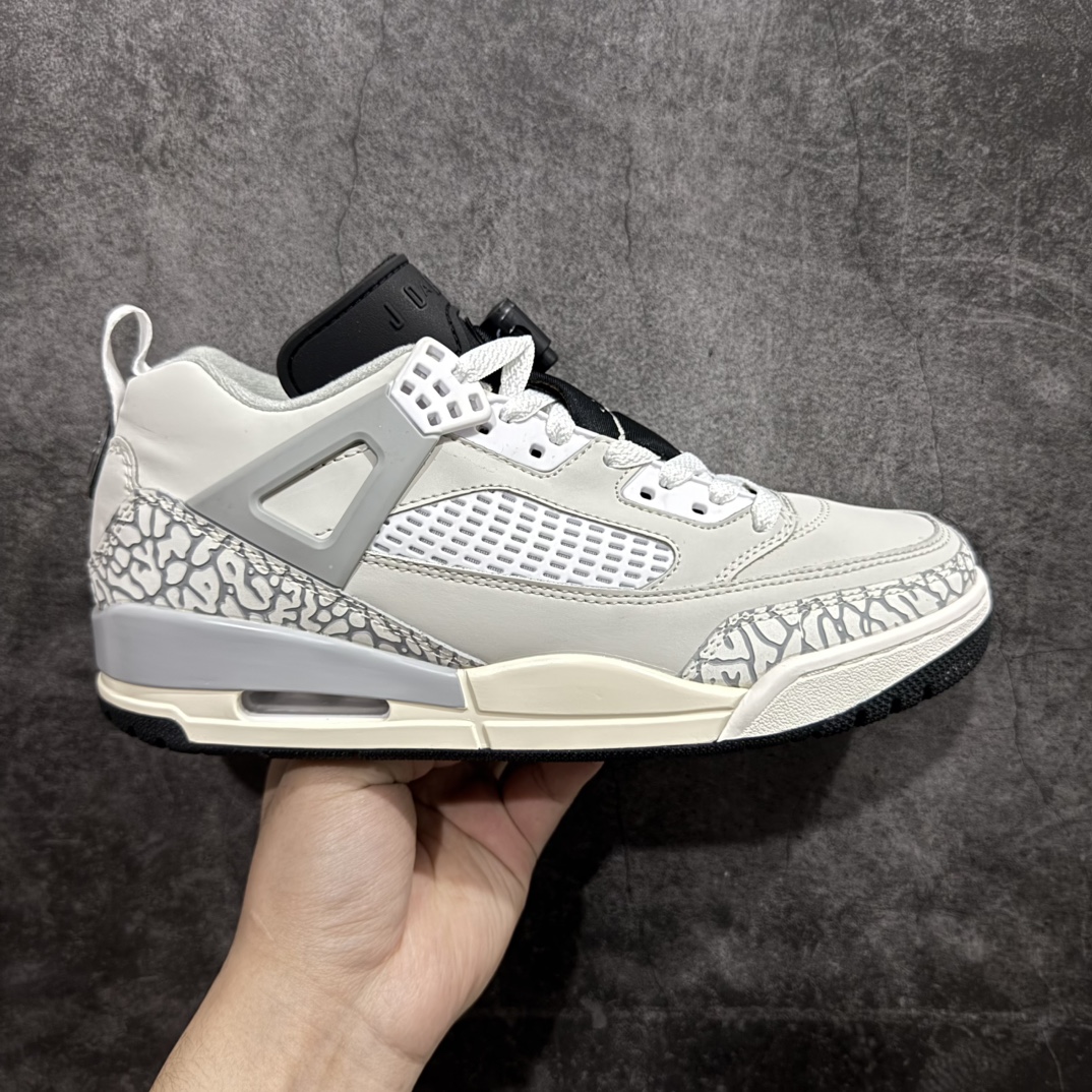 【公司级】Jordan Spizike Low AJ 3.5 斯派克李 乔丹合体元素 文化休闲板鞋n#整双鞋在 Air Jordan 5 Low 廓形的基础上，通过加入 AJ3 的爆裂纹和鞋底设计、AJ6 的鞋舌和鞋带束扣、AJ4 的鞋侧三角稳定贴片和鞋带孔等 货号： HQ1191-011 尺码：36 36.5 37.5 38 38.5 39 40 40.5 41 42 42.5 43 44 44.5 45 46 编码：MZ260280-莆田鞋批发中心