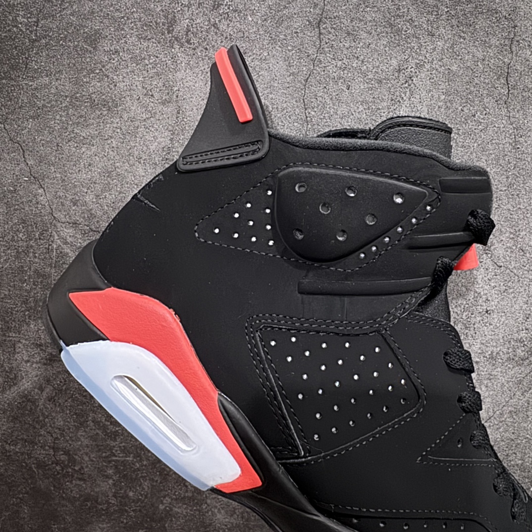 图片[7]-【原厂版本】 Air Jordan AJ6 \”Black Infrared\”黑红2019版复刻 时隔多年 强势回归 发售货号：384664-060n原楦原纸板 正品既视感十足‼️n采购原厂皮料 到手可放心比对原鞋上脚百分百充当正品驾驭 真正原装公司级完美鞋型 一切细节实拍所见所得！纸板中底、钢印 完美版型 一应俱全外贸专供 发国外寄售可稳妥充正操作Size：40 40.5 41 42 42.5 43 44 44.5 45 46 47.5 编码：X10420450-莆田鞋批发中心