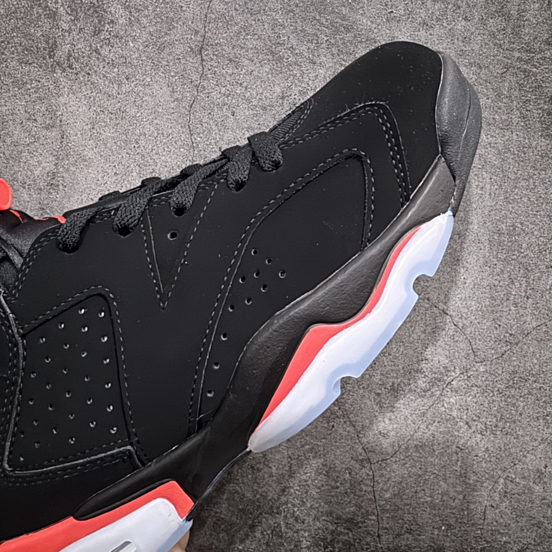 图片[6]-【原厂版本】 Air Jordan AJ6 \”Black Infrared\”黑红2019版复刻 时隔多年 强势回归 发售货号：384664-060n原楦原纸板 正品既视感十足‼️n采购原厂皮料 到手可放心比对原鞋上脚百分百充当正品驾驭 真正原装公司级完美鞋型 一切细节实拍所见所得！纸板中底、钢印 完美版型 一应俱全外贸专供 发国外寄售可稳妥充正操作Size：40 40.5 41 42 42.5 43 44 44.5 45 46 47.5 编码：X10420450-莆田鞋批发中心