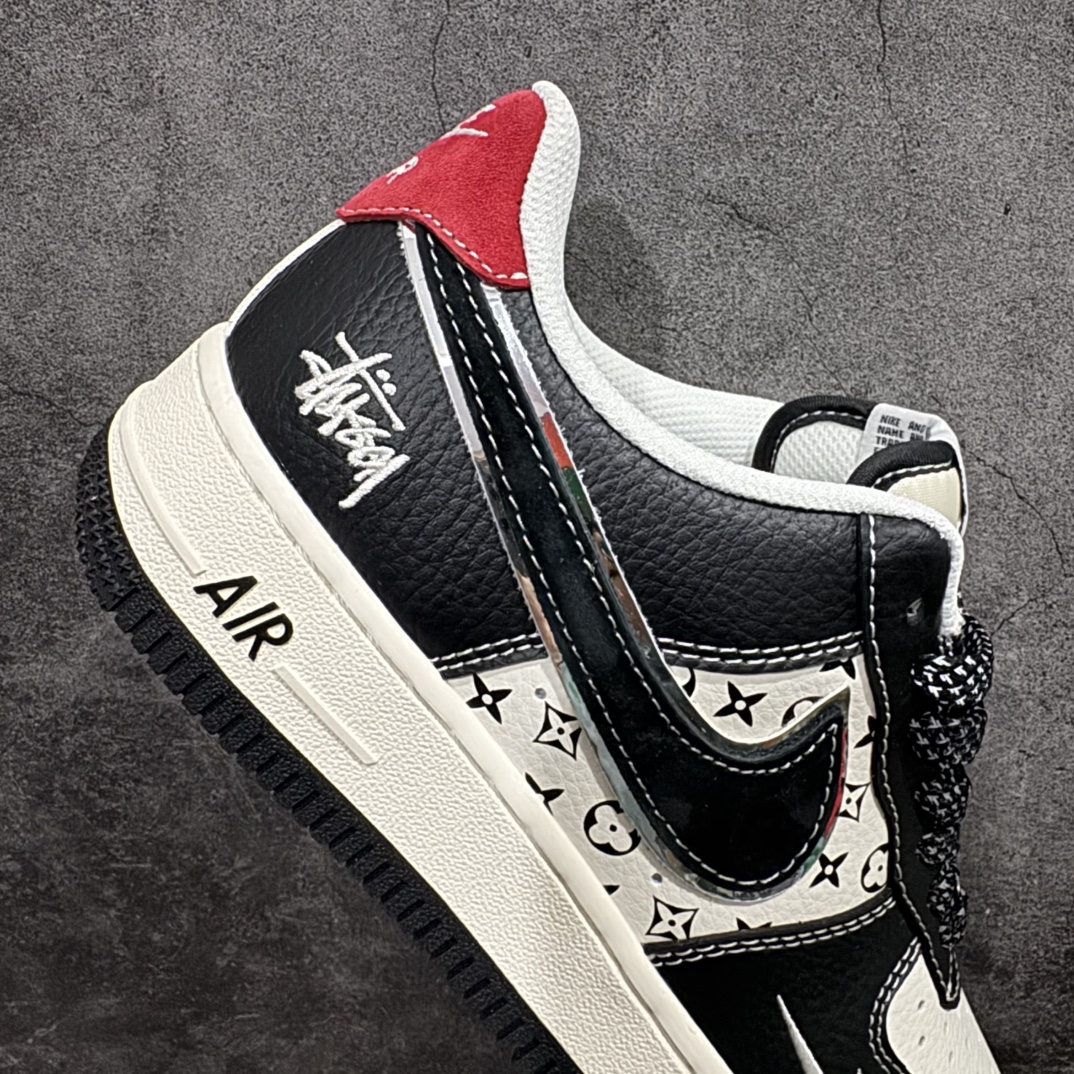 图片[7]-【定制版】Nk Air Force 1\’07 Low 斯图西联名-米黑花纹红尾 空军一号低帮休闲板鞋 XZ6188-339rn#原楦头原纸板 原装鞋盒 定制五金配件 内置全掌气垫 原厂鞋底 r 尺码：36 36.5 37.5 38 38.5 39 40 40.5 41 42 42.5 43 44 44.5 45 编码：LF310320-莆田鞋批发中心