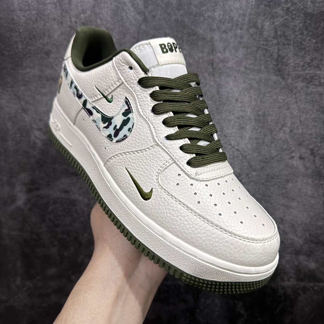 图片[3]-【定制版】海外限量发售NIke Air Force 1 \’07 Low “Bape联名–米白迷彩勾”空军一号 低帮 运动鞋 休闲鞋 折边针车 工艺难度大 原楦头原纸板 原装鞋盒 定制五金配件 内置全掌气垫 原厂鞋底货号：DF0188-012 Size：36 36.5 37.5 38 38.5 39 40 40.5 41 42 42.5 43 44 44.5 45 编码：HXS310320-莆田鞋批发中心