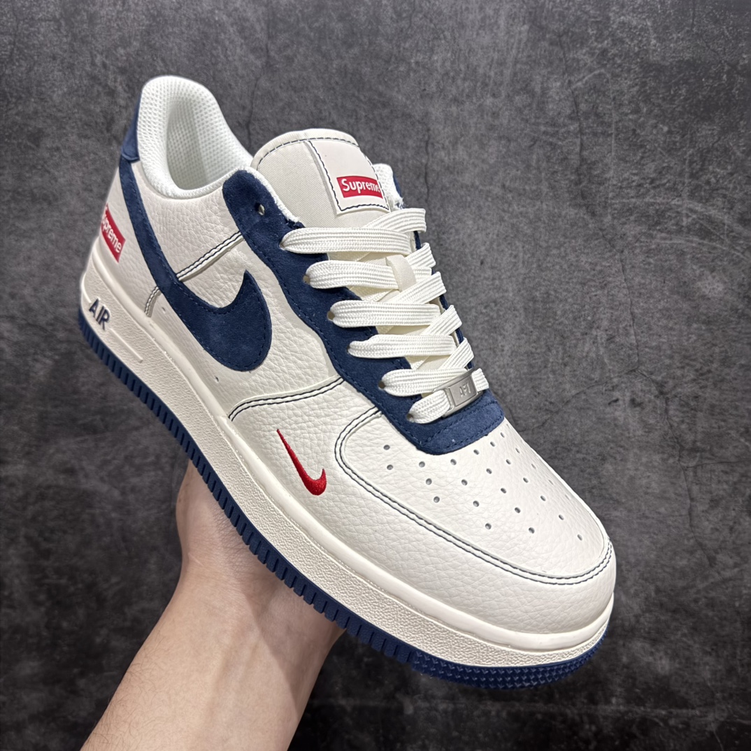 图片[3]-【定制版】海外限量发售Nike Air Force 1 \’07 Low “Supreme联名–米蓝翻毛勾”空军一号 低帮 运动鞋 休闲鞋 折边针车 工艺难度大 原楦头原纸板 原装鞋盒 定制五金配件 内置全掌气垫 原厂鞋底货号：XZ3328-669 Size：36 36.5 37.5 38 38.5 39 40 40.5 41 42 42.5 43 44 44.5 45 编码：HXS310320-莆田鞋批发中心