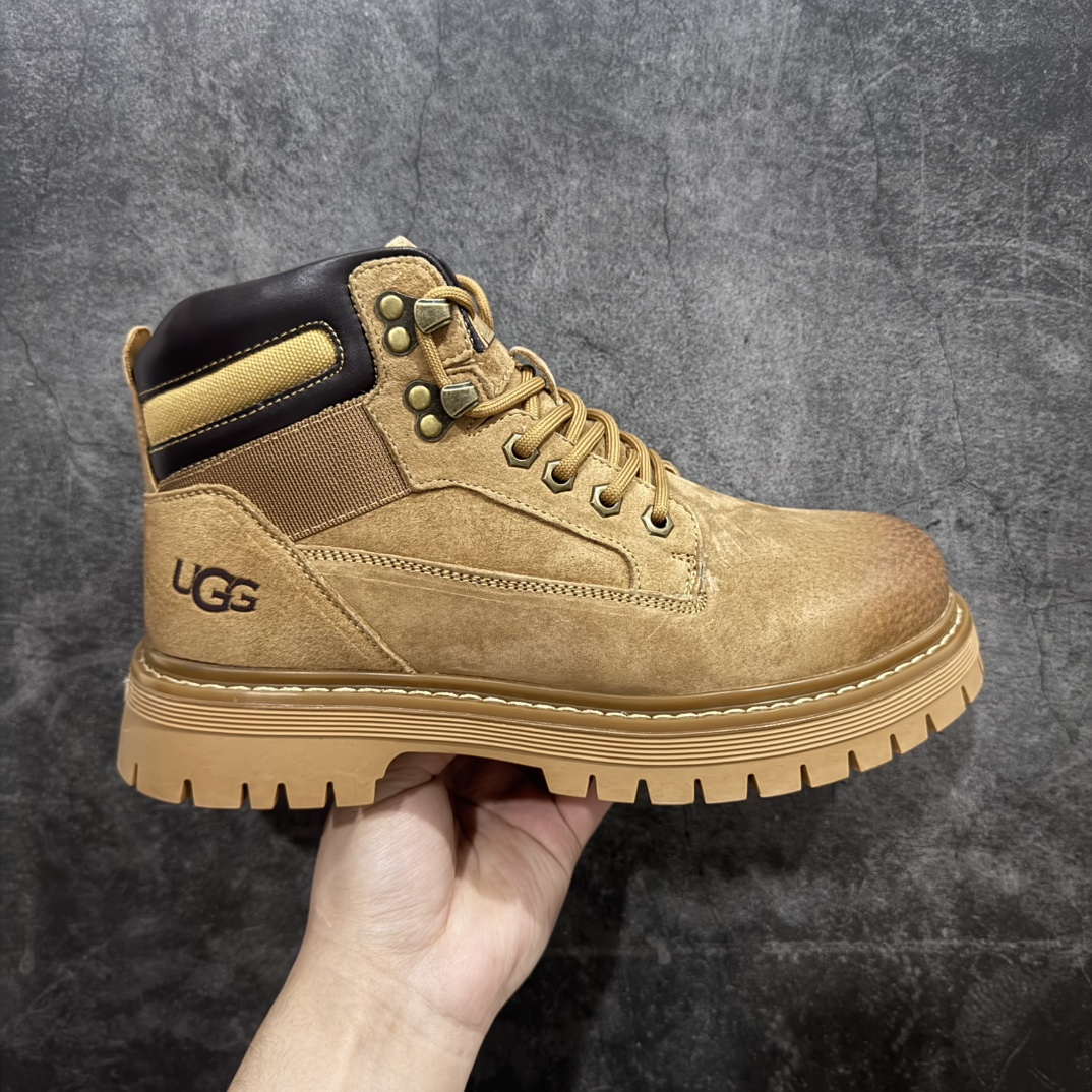 【公司级】UGG 2024秋冬新品（毛绒一体内里🔥保暖锁热）秋冬必备 户外中帮休闲马丁靴雪地靴系列 广东大厂品质 24ss秋冬新款 时尚潮流搭配 面料釆用意大利进口磨砂牛皮 全鞋真牛皮材料 大底到五金都是代工厂原材料制作 好货不杀猪  首单质量严格把控 全套官网统一包装 今年冬季防寒户外专用产品 日常随意搭配 型男必备‼美国轻奢品牌【UGG】Tasman Weather Hybrid 塔斯曼混合系列中帮轻量休闲马丁靴“ 尺码：38-44（比运动鞋大一码） 编码：TL350370-莆田鞋批发中心