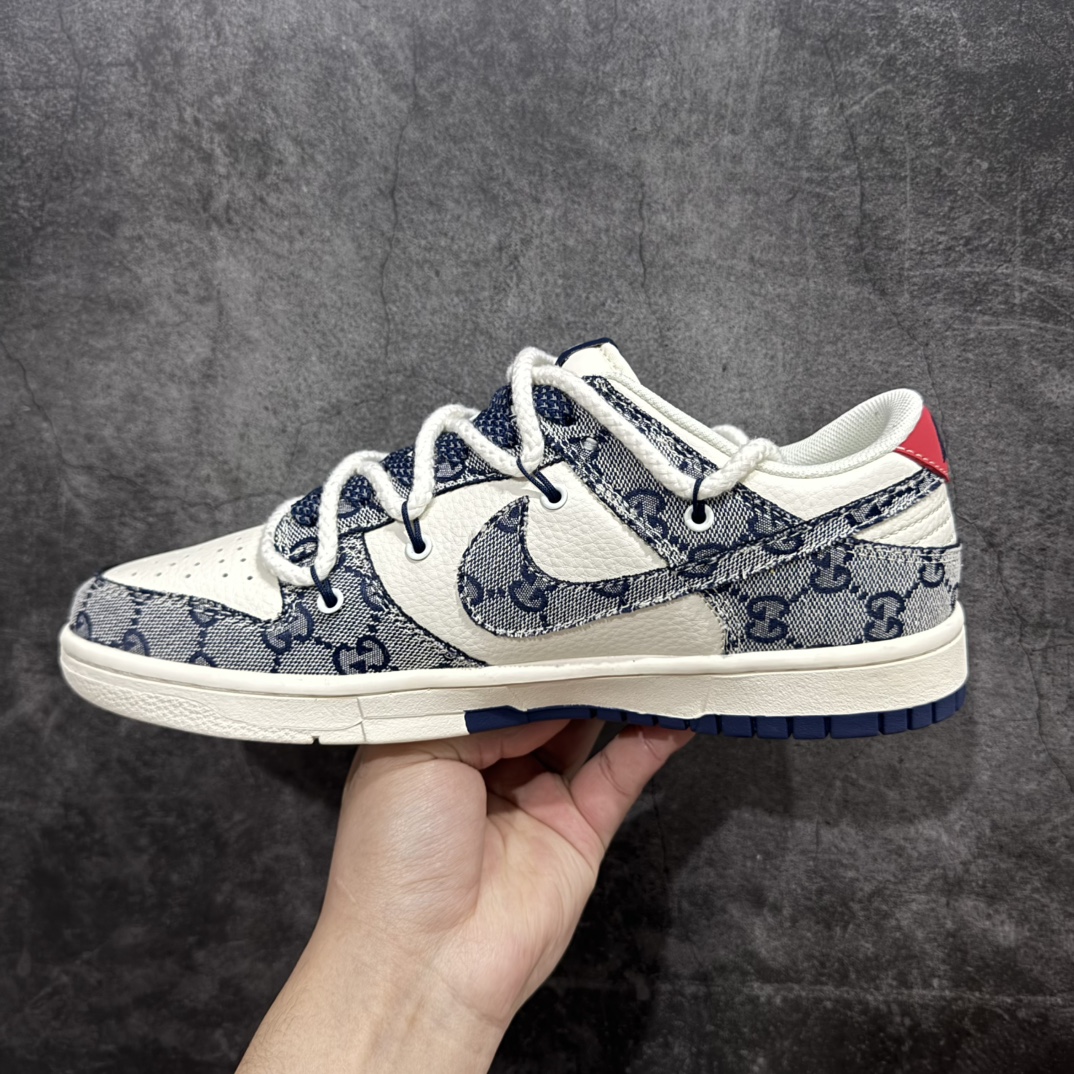 图片[2]-￥【定制版】Nk SB Dunk Low 古驰联名-米黄黑提花勾 周年高端定制 低帮休闲板鞋 YX5066-216rn#定制鞋盒 大厂纯原品质出货 超高清洁度 皮料切割干净无任何毛边 细节完美 r 尺码：36 36.5 37.5 38 38.5 39 40 40.5 41 42 42.5 43 44 44.5 45  编码：HXS340360-莆田鞋批发中心