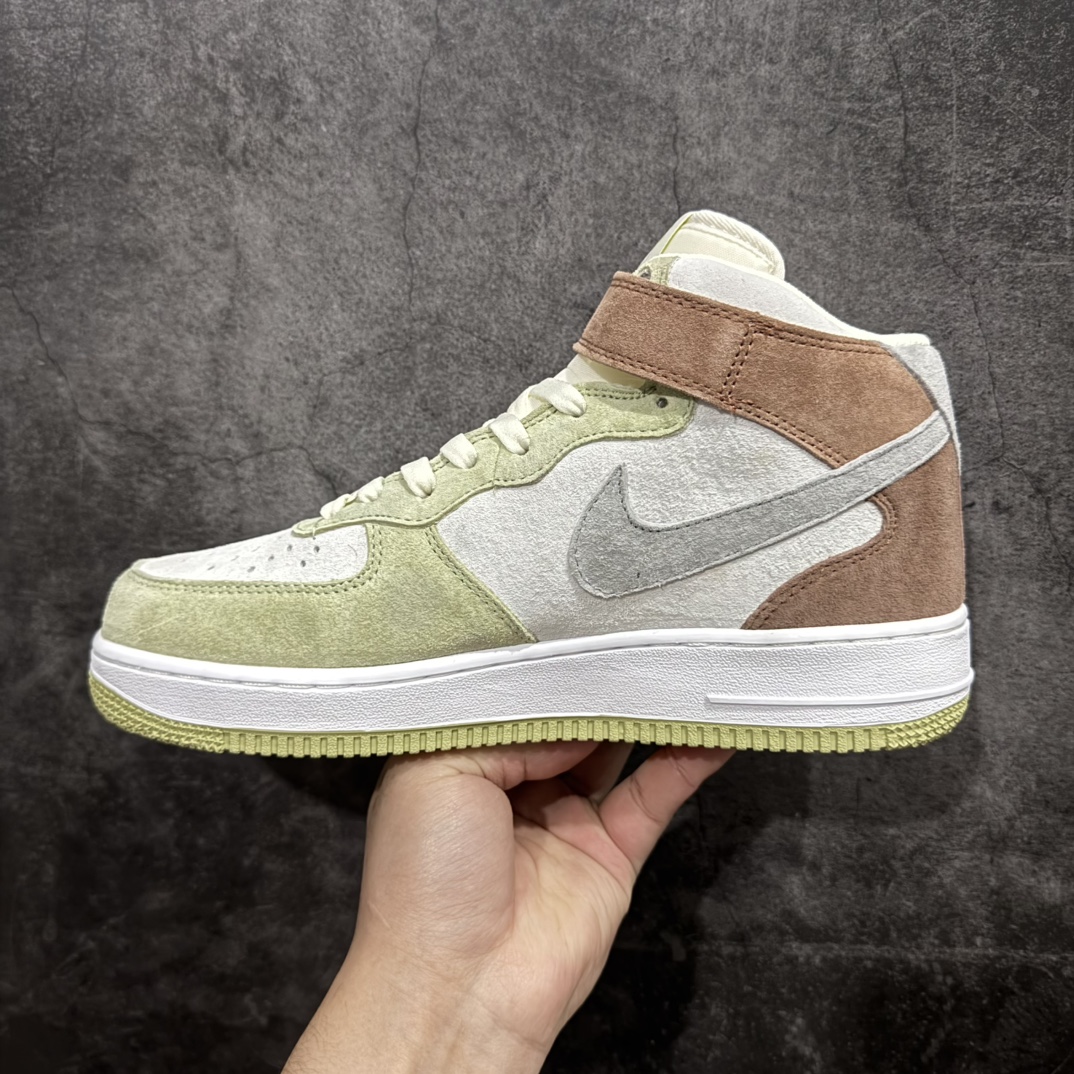 图片[2]-【公司级】Nike Air Force 1 MID ’07 浅绿灰 配色 空军一号中帮休闲板鞋 原厂麂皮 原楦原纸板 纯正版型 正品NFC感应芯片 高清洁度 内置全掌气垫 货号：AL6896-558 Size：36 36.5 37.5 38 38.5 39 40 40.5 41 42 42.5 43 44 44.5 45 编码：HXS310320-莆田鞋批发中心