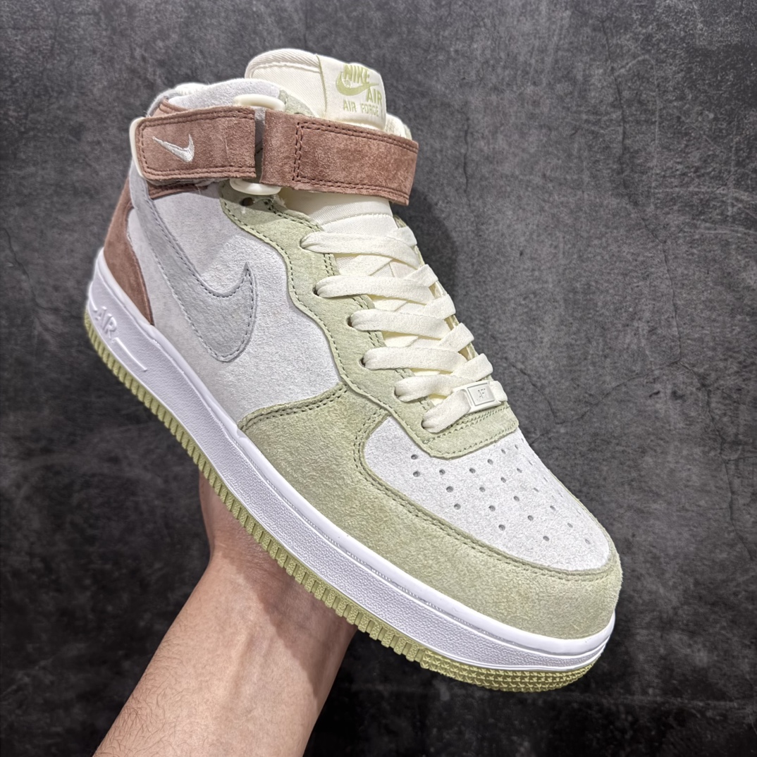 图片[3]-【公司级】Nike Air Force 1 MID ’07 浅绿灰 配色 空军一号中帮休闲板鞋 原厂麂皮 原楦原纸板 纯正版型 正品NFC感应芯片 高清洁度 内置全掌气垫 货号：AL6896-558 Size：36 36.5 37.5 38 38.5 39 40 40.5 41 42 42.5 43 44 44.5 45 编码：HXS310320-莆田鞋批发中心