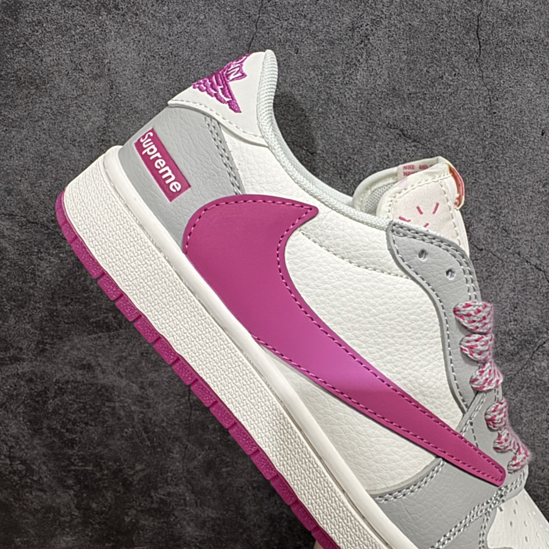 图片[7]-【定制版】Travis Scott x Nike Air Jordan 1 Low x SupremenAir Jordan 1 Low 反转3M满天星倒钩全鞋采用原装头层皮，用料扎实 精雕细琢n鞋型极致还原 飞翼3D打印改良 深度立体四线中底拉帮皮料选材 钢印 背胶一应俱全 全新批次 原装原模大底全鞋原厂定制皮料，手感细腻正确折边工艺 完美细节诠释 货号：QY0268 226 Size：36 36.5 37.5 38 38.5 39 40 40.5 41 42 42.5 43 44 44.5 45 编码：CC320340-莆田鞋批发中心