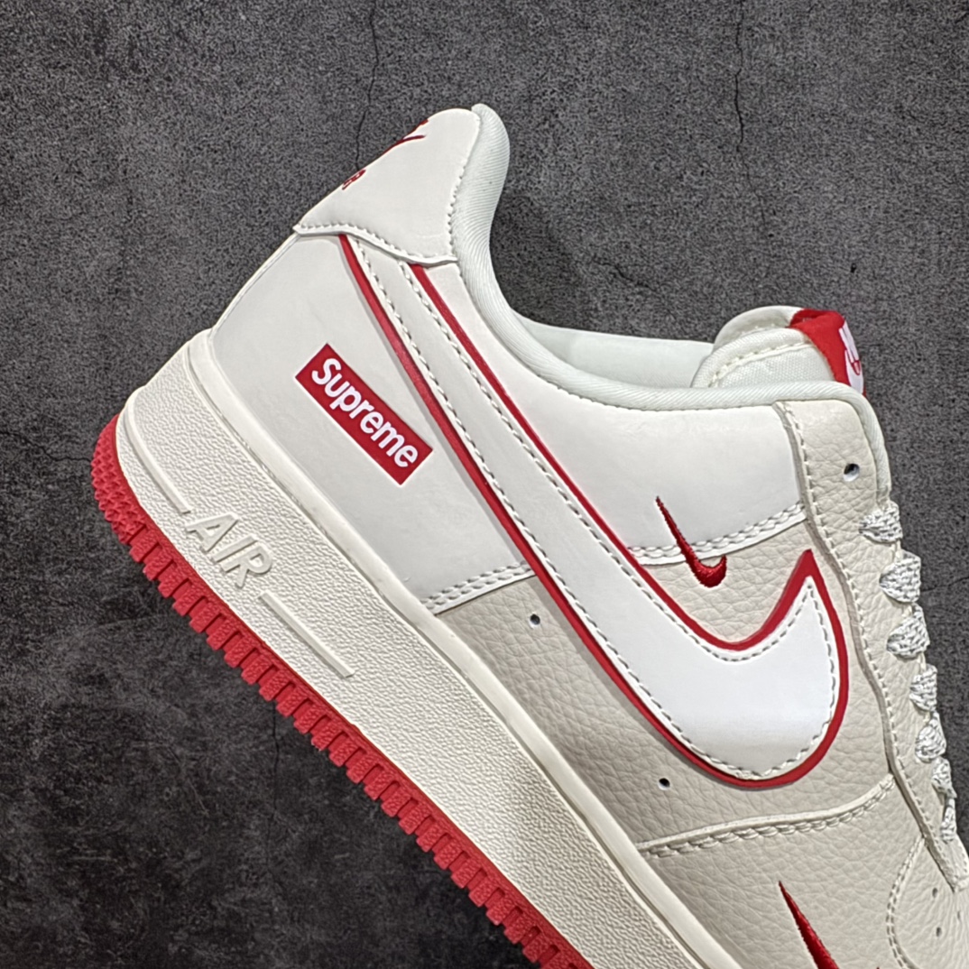 图片[7]-【定制版】Nk Air Force 1\’07 Low Supreme联名-白红 空军一号低帮休闲板鞋 DF0188-011rn#原楦头原纸板 原装鞋盒 定制五金配件 内置全掌气垫 原厂鞋底 r 尺码：36 36.5 37 38 38.5 39 40 40.5 41 42 42.5 43 44 44.5 45  编码：HXS310320-莆田鞋批发中心