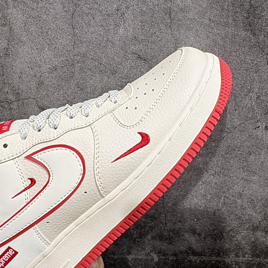 图片[6]-【定制版】Nk Air Force 1\’07 Low Supreme联名-白红 空军一号低帮休闲板鞋 DF0188-011rn#原楦头原纸板 原装鞋盒 定制五金配件 内置全掌气垫 原厂鞋底 r 尺码：36 36.5 37 38 38.5 39 40 40.5 41 42 42.5 43 44 44.5 45  编码：HXS310320-莆田鞋批发中心