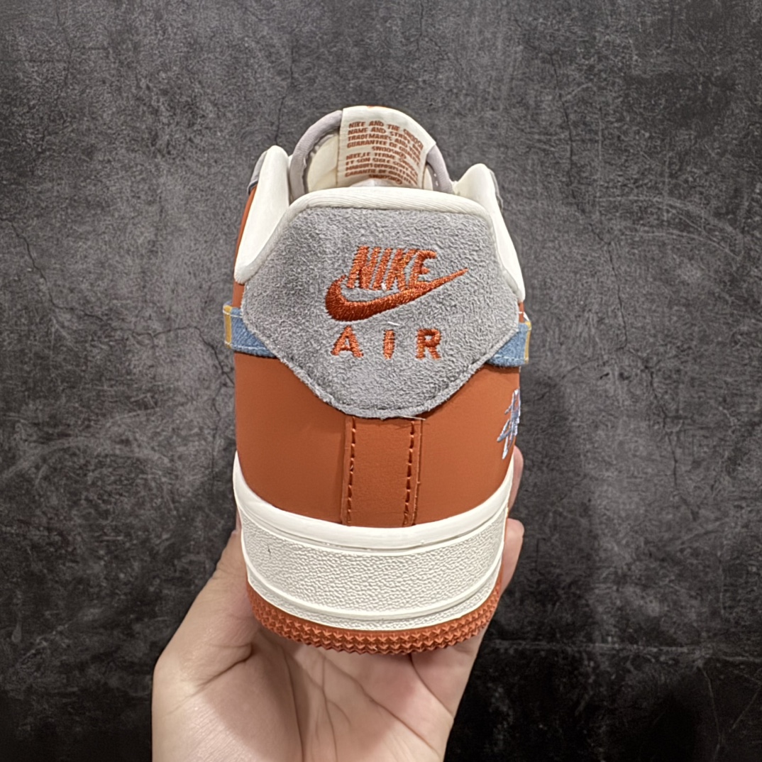 图片[4]-【定制版】Nk Air Force 1\’07 Low 斯图西联名-灰棕飞线 空军一号低帮休闲板鞋 KK1988-025rn#原楦头原纸板 原装鞋盒 定制五金配件 内置全掌气垫 原厂鞋底 r 尺码：36 36.5 37 38 38.5 39 40 40.5 41 42 42.5 43 44 44.5 45  编码：HXS310320-莆田鞋批发中心