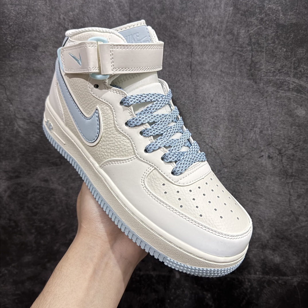 图片[3]-【公司级】Nike Air Force 1 MID 米兰勾 满天星中帮空军一号休闲板鞋 客供高亮3m反光 定制头成皮料 定制鞋盒 原楦原纸板 纯正版型 内置全掌气垫 货号：SH0235-555 Size：36 36.5 37.5 38 38.5 39 40 40.5 41 42 42.5 43 44 44.5 45 编码：LF310320-莆田鞋批发中心