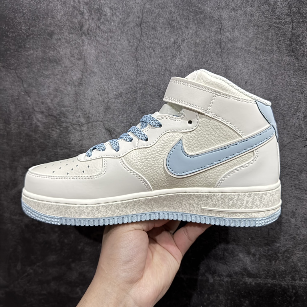 图片[2]-【公司级】Nike Air Force 1 MID 米兰勾 满天星中帮空军一号休闲板鞋 客供高亮3m反光 定制头成皮料 定制鞋盒 原楦原纸板 纯正版型 内置全掌气垫 货号：SH0235-555 Size：36 36.5 37.5 38 38.5 39 40 40.5 41 42 42.5 43 44 44.5 45 编码：LF310320-莆田鞋批发中心