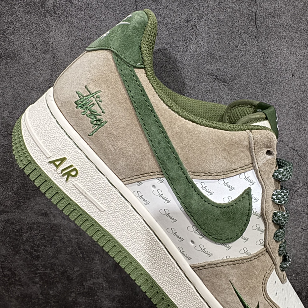 图片[7]-【公司级】海外限量发售！公司级NIke Air Force 1 \’07 Low “斯图西联名–绿浅棕”空军一号 低帮 运动鞋 休闲鞋 折边针车 工艺难度大 原楦头原纸板 原装鞋盒 定制五金配件 内置全掌气垫 原厂鞋底货号：XZ6188-666 Size：36 36.5 37.5 38 38.5 39 40 40.5 41 42 42.5 43 44 44.5 45 编码：HXS310320-莆田鞋批发中心