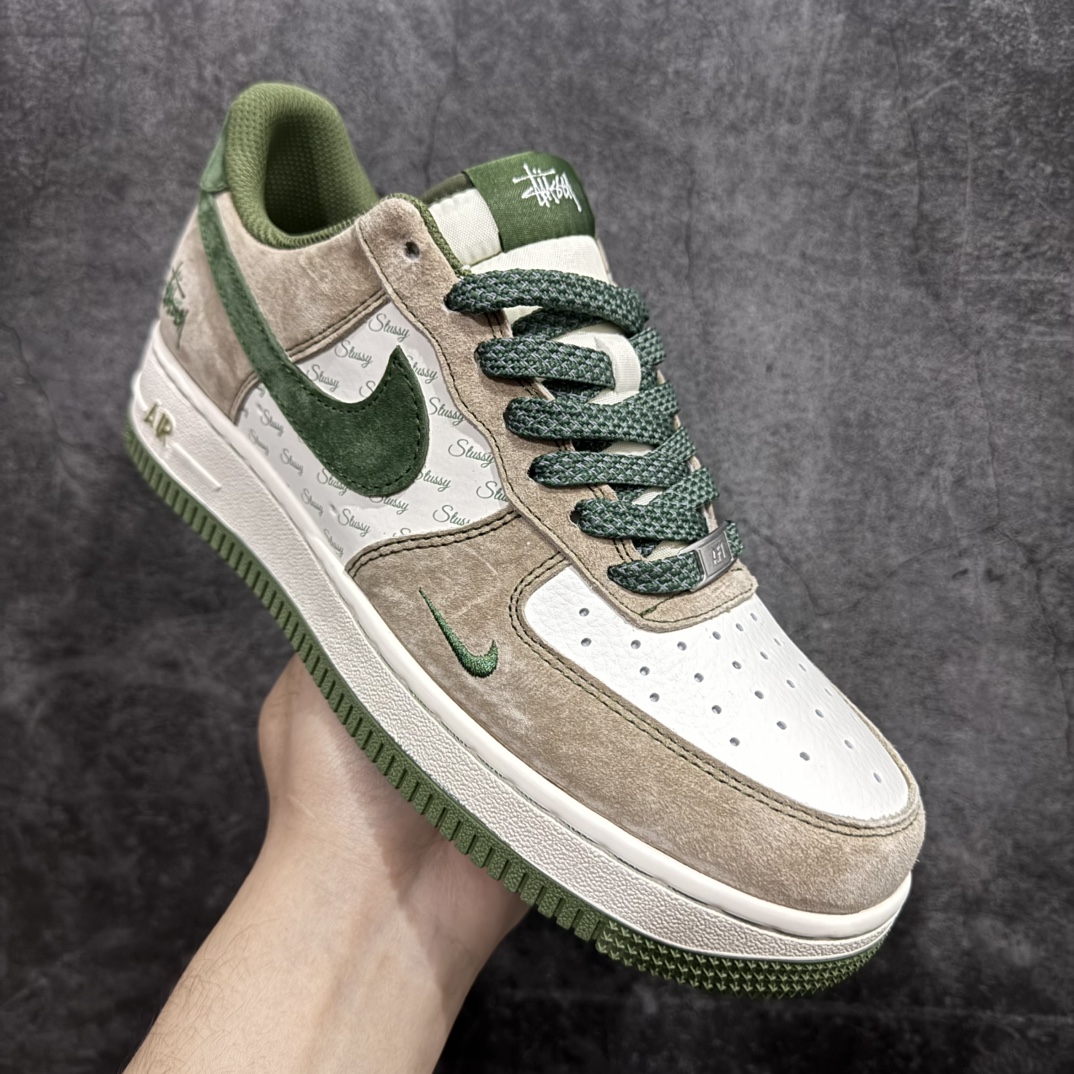 图片[3]-【公司级】海外限量发售！公司级NIke Air Force 1 \’07 Low “斯图西联名–绿浅棕”空军一号 低帮 运动鞋 休闲鞋 折边针车 工艺难度大 原楦头原纸板 原装鞋盒 定制五金配件 内置全掌气垫 原厂鞋底货号：XZ6188-666 Size：36 36.5 37.5 38 38.5 39 40 40.5 41 42 42.5 43 44 44.5 45 编码：HXS310320-莆田鞋批发中心