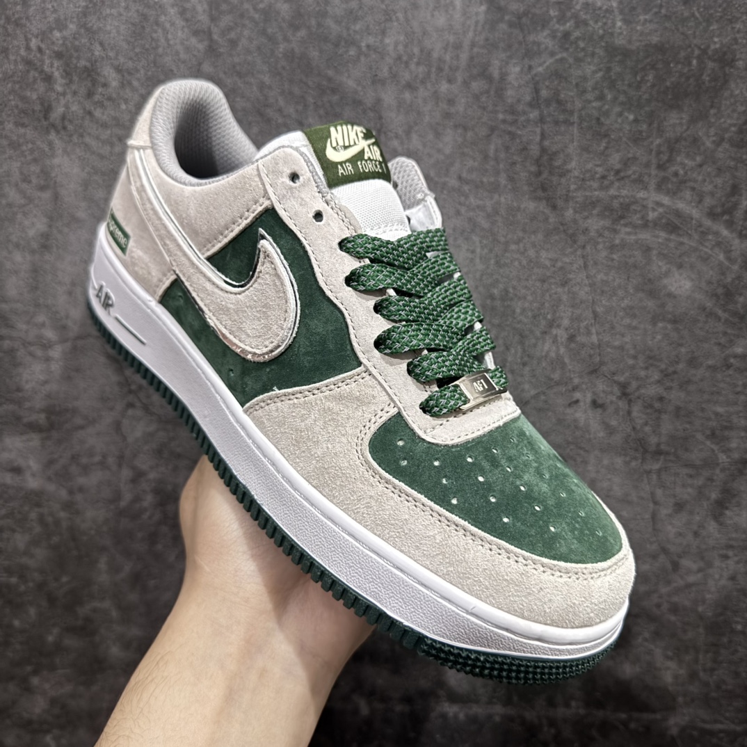 图片[3]-【公司级】Nike Air Force 1 Low 07 x Supreme 灰绿满天星n原楦头原纸板 打造纯正低帮空军版型 专注外贸渠道 全掌内置蜂窝气垫原盒配件 原厂中底钢印、拉帮完美官方货号：CT2302 228 Size：36 36.5 37.5 38 38.5 39 40 40.5 41 42 42.5 43 44 44.5 45 编码：CC180190-莆田鞋批发中心