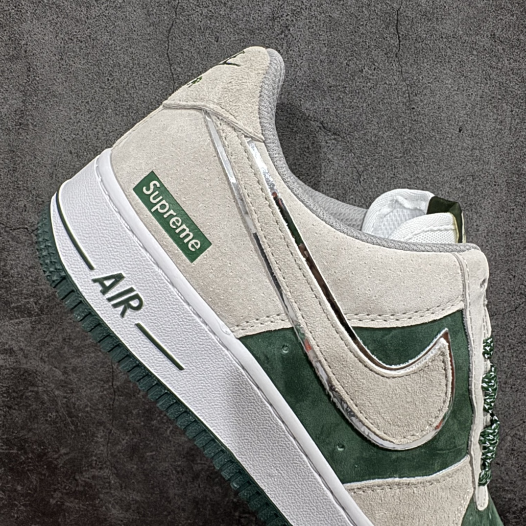 图片[7]-【公司级】Nike Air Force 1 Low 07 x Supreme 灰绿满天星n原楦头原纸板 打造纯正低帮空军版型 专注外贸渠道 全掌内置蜂窝气垫原盒配件 原厂中底钢印、拉帮完美官方货号：CT2302 228 Size：36 36.5 37.5 38 38.5 39 40 40.5 41 42 42.5 43 44 44.5 45 编码：CC180190-莆田鞋批发中心