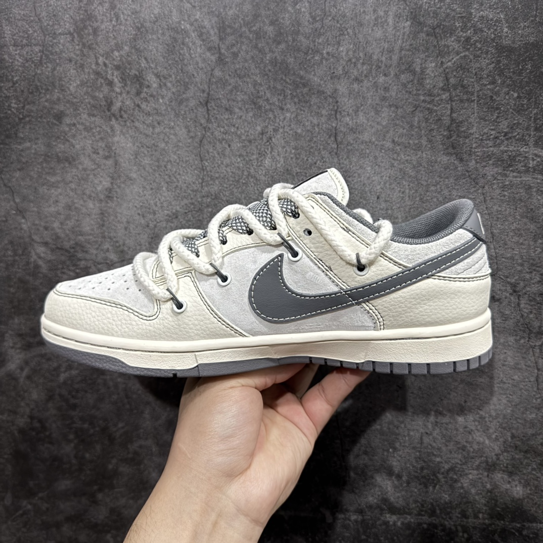 图片[2]-【定制版】Nk SB Dunk Low Supreme x 石头岛三方联名-绑带贴布灰勾 周年高端定制 低帮休闲板鞋rn#定制鞋盒 大厂纯原品质出货 超高清洁度 皮料切割干净无任何毛边 细节完美货号： YX5066-203r 尺码：36 36.5 37.5 38 38.5 39 40 40.5 41 42 42.5 43 44 44.5 45  编码：HXS340360-莆田鞋批发中心