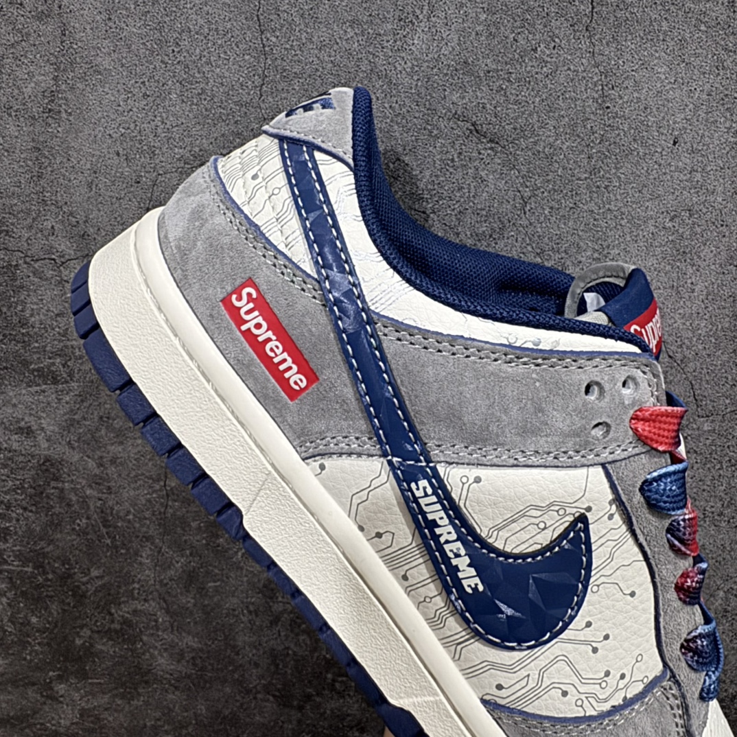 图片[7]-【定制版】Nike SB Dunk Low x Supreme 米灰蓝小钩n纯原大厂出品 极力推荐n原装头层材料 独家版型加工n帶來的是更好的视觉和脚感体验n大厂纯原品质出货 清洁度 电绣工艺皮料切割干净无任何毛边 细节完美 官方货号：DM6868 005 尺码：36 36.5 37.5 38 38.5 39 40 40.5 41 42 42.5 43 44 44.5 45 编码：HXS340360-莆田鞋批发中心