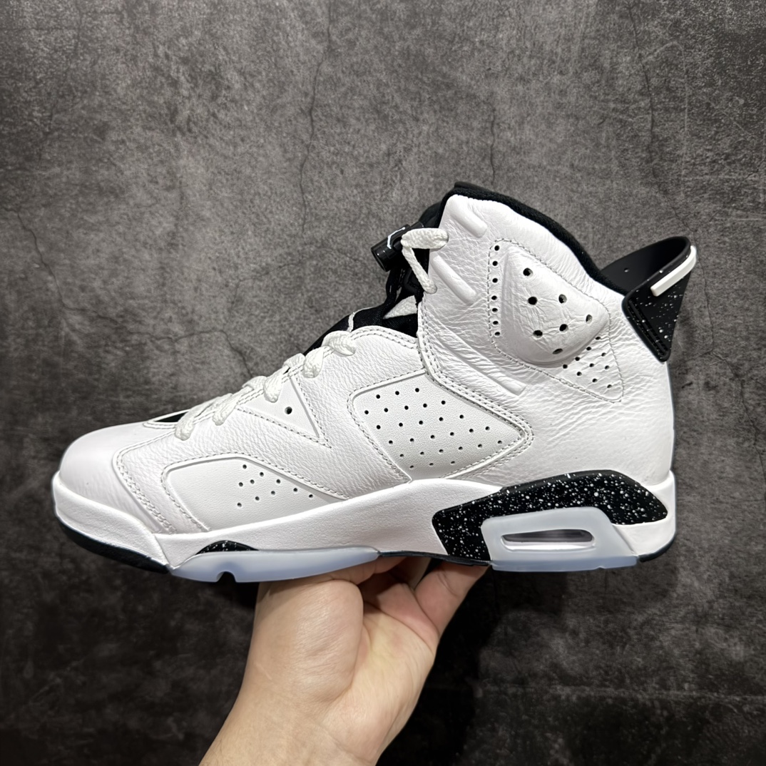 图片[2]-【纯原福利】Air Jordan AJ6 Retro 反转奥利奥白黑之前零售六七百的东西 买到就是赚 高端零售裸鞋圈特供批次 SZ原厂全套原楦原纸板冲刀磨具开发 原厂皮料加持 原厂港宝加持定型后跟R度完美 同源原厂电绣 飞翼针数密度立体效果一致 百分百一致原鞋 原厂拉帮工艺 针距密度一致 后跟弧度收口自然不对折 极致一眼正品既视感 进口玻璃冲刀皮料裁剪零毛边 全鞋电脑针车工艺 品控清洁度最高QC检验标准 免检产品 原厂订购鞋盒、鞋标、防尘纸、鞋撑、鞋带 追求极致的原厂味道货号：CT8529-112  尺码 ：40 40.5 41 42.5 43 44 44.5 45 45.5 47.5 编码：777230250-莆田鞋批发中心