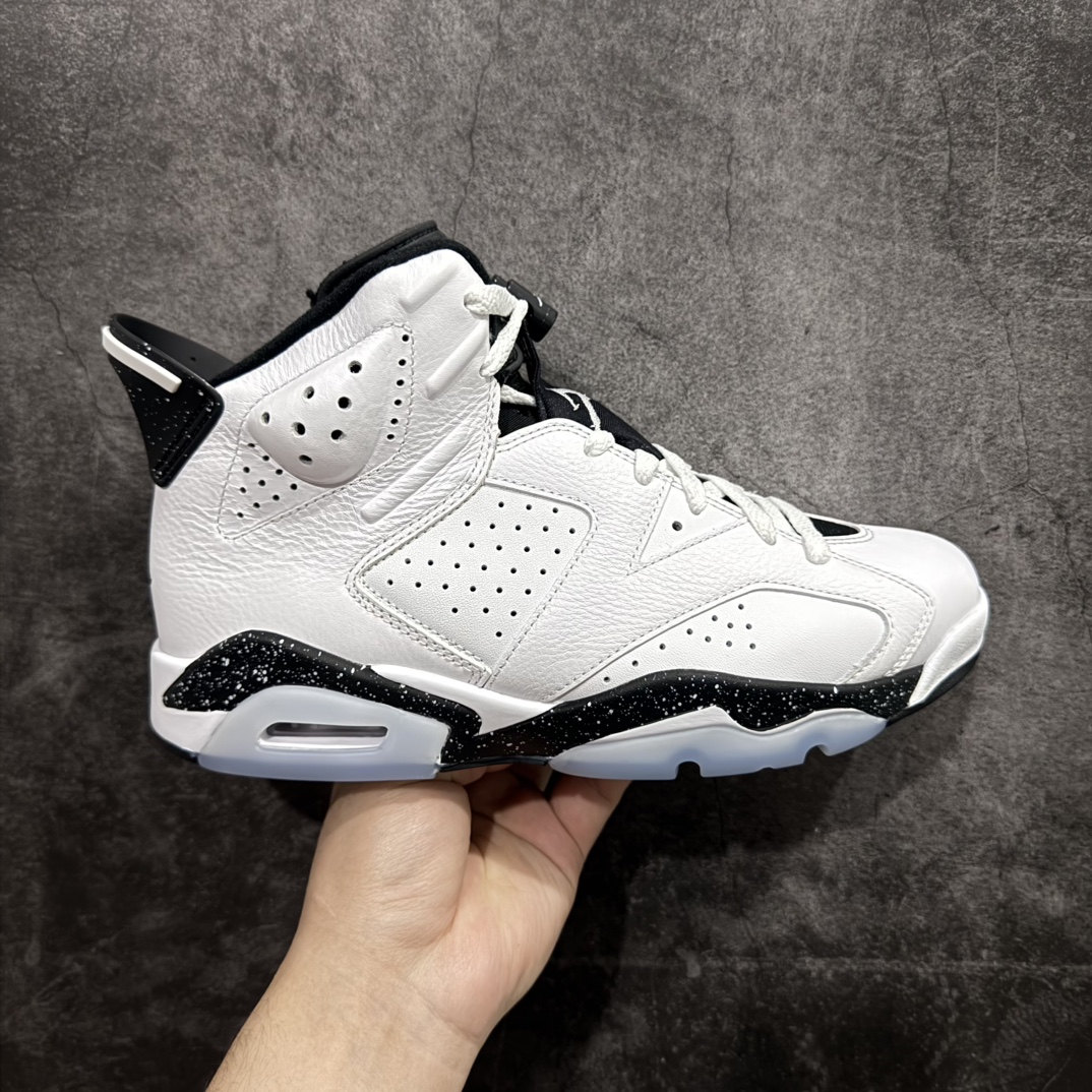 【纯原福利】Air Jordan AJ6 Retro 反转奥利奥白黑之前零售六七百的东西 买到就是赚 高端零售裸鞋圈特供批次 SZ原厂全套原楦原纸板冲刀磨具开发 原厂皮料加持 原厂港宝加持定型后跟R度完美 同源原厂电绣 飞翼针数密度立体效果一致 百分百一致原鞋 原厂拉帮工艺 针距密度一致 后跟弧度收口自然不对折 极致一眼正品既视感 进口玻璃冲刀皮料裁剪零毛边 全鞋电脑针车工艺 品控清洁度最高QC检验标准 免检产品 原厂订购鞋盒、鞋标、防尘纸、鞋撑、鞋带 追求极致的原厂味道货号：CT8529-112  尺码 ：40 40.5 41 42.5 43 44 44.5 45 45.5 47.5 编码：777230250-莆田鞋批发中心