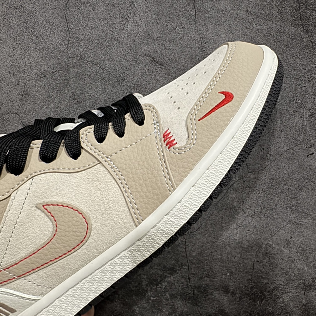 图片[6]-【定制版】Air Jordan 1 Low AJ1 乔1 北面联名-露褐 高端定制 低帮复古篮球鞋 DC2024-033rn#定制鞋盒 大厂纯原品质出货 超高清洁度 皮料切割干净无任何毛边 细节完美 r 尺码：36 36.5 37.5 38 38.5 39 40 40.5 41 42 42.5 43 44 44.5 45  编码：HXS340360-莆田鞋批发中心