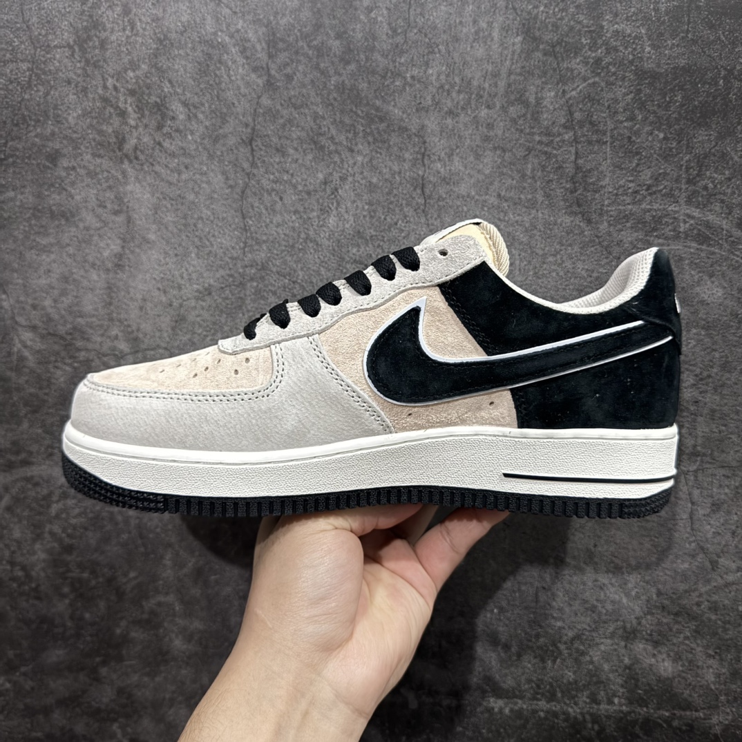 图片[2]-【定制版】公司级 Nike Air Force 1 Low ’07 灰黑 麂皮空军一号低帮休闲板鞋 原厂麂皮 原楦原纸板 纯正版型 正品NFC感应芯片 高清洁度 内置全掌气垫 货号：LF8989-666 Size：36 36.5 37.5 38 38.5 39 40 40.5 41 42 42.5 43 44 44.5 45 编码：LF290300-莆田鞋批发中心