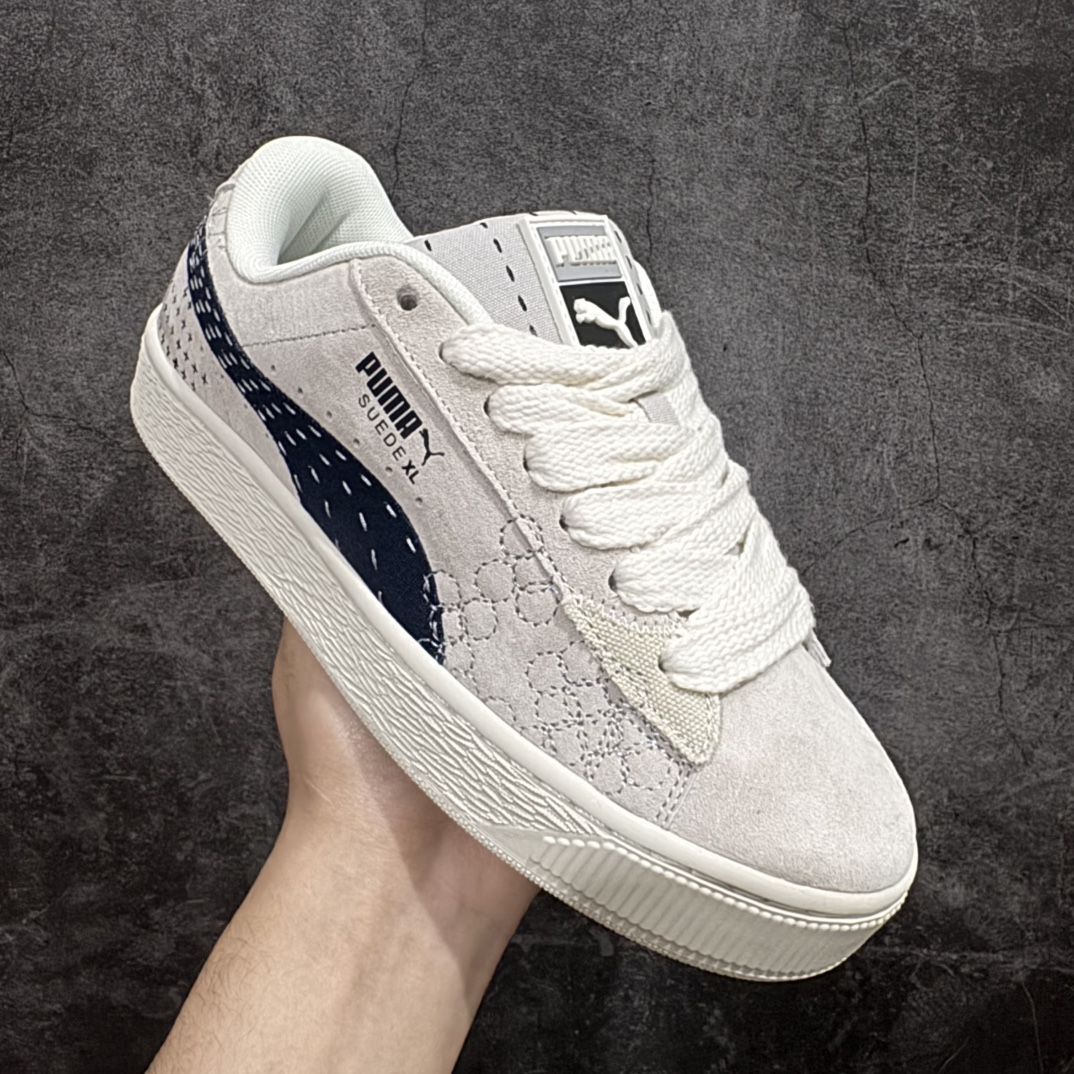 图片[3]-【RS纯原】PUMA Suede XL 厚鞋舌n轻便防滑低帮板鞋 实拍首发完美细节 官方1:1 同步升级nTR大底 中底走线 三维立体烫金logo 栩栩如生 官方货号: 395777 02 尺码: 35 36 36.5 37.5 38 38.5 39 40 40.5 41 42 42.5 43 44  45 编码：XN230250n-莆田鞋批发中心