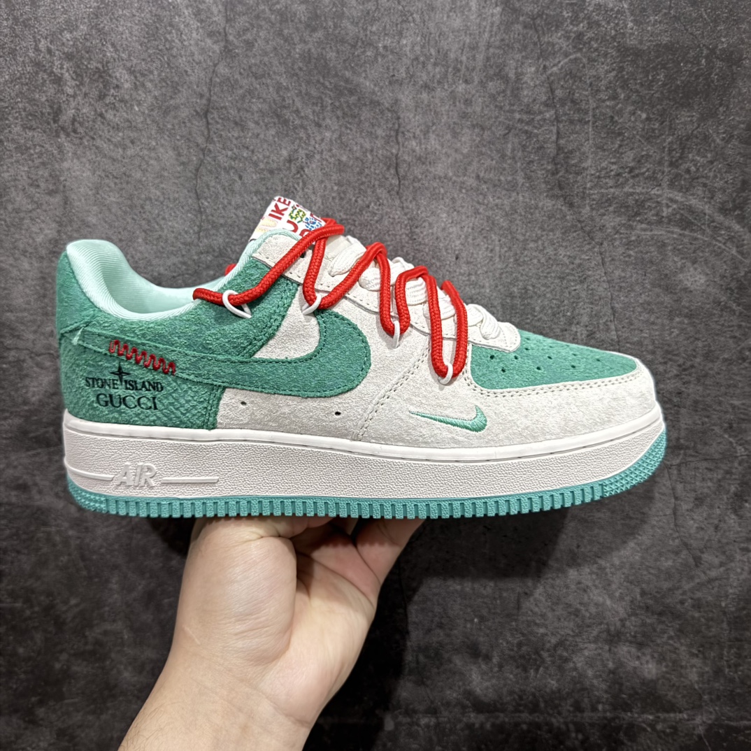 【定制版】Nk Air Force 1\’07 Low 古驰石头岛联名-灰绿猪八抽绳 空军一号 低帮休闲板鞋 DF0188-010rn原楦头原纸板 原装鞋盒 定制五金配件 内置全掌气垫 原厂鞋底 r 尺码：36 36.5 37.5 38 38.5 39 40 40.5 41 42 42.5 43 44 44.5 45  编码：HXS310320-莆田鞋批发中心