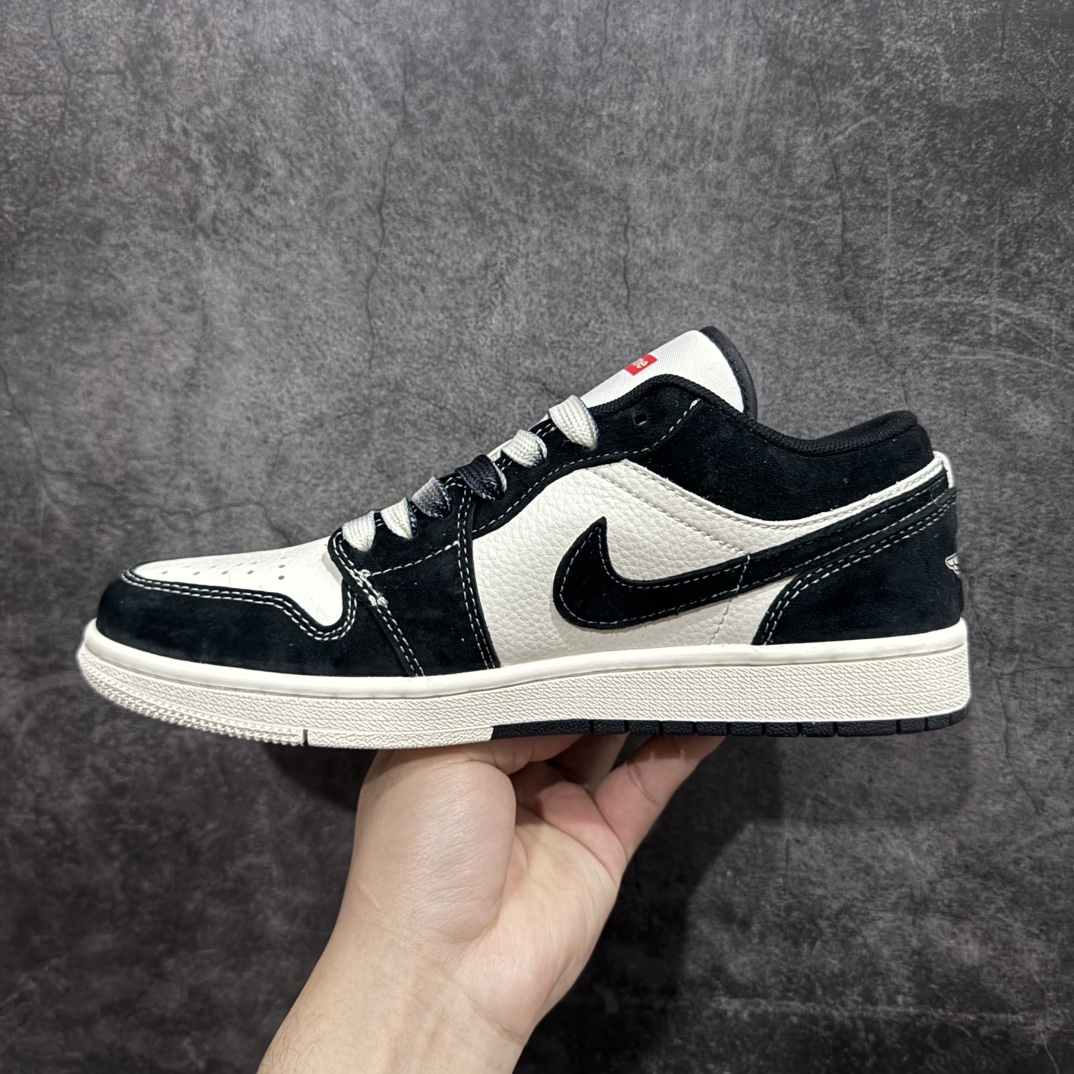 图片[2]-【定制版】Air Jordan 1 Low AJ1 乔1 Supreme联名-黑白双拼 高端定制 低帮复古篮球鞋 SJ9950-021n定制鞋盒 大厂纯原品质出货 超高清洁度 皮料切割干净无任何毛边 细节完美  尺码：36 36.5 37.5 38 38.5 39 40 40.5 41 42 42.5 43 44 44.5 45  编码：HXS320340-莆田鞋批发中心