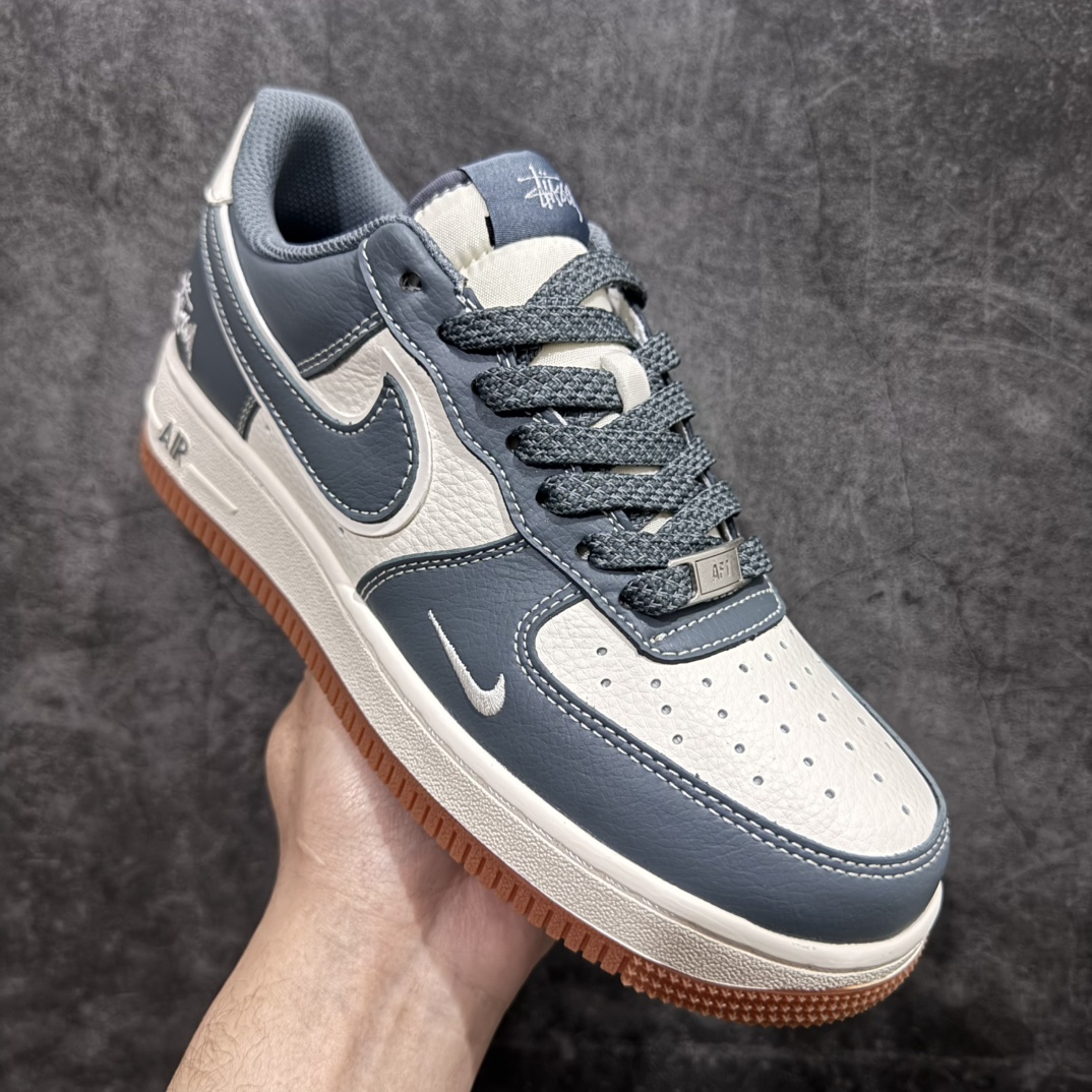 【定制版】Nk Air Force 1'07 Low 斯图西联名-灰白生胶 空军一号低帮休闲板鞋 XZ9688-101