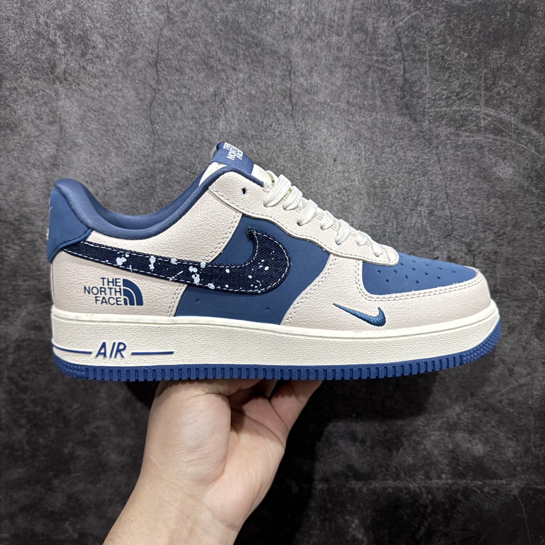 【公司级】Nk Air Force 1\’07 Low 北面联名-米蓝花布勾 空军一号 低帮休闲板鞋 KK1988-021rn#原楦头原纸板 原装鞋盒 定制五金配件 内置全掌气垫 原厂鞋底 r 尺码：36 36.5 37.5 38 38.5 39 40 40.5 41 42 42.5 43 44 44.5 45  编码：HXS310320-莆田鞋批发中心