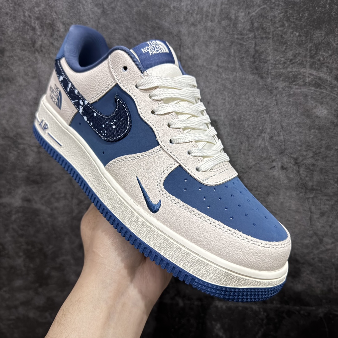 图片[3]-【公司级】Nk Air Force 1\’07 Low 北面联名-米蓝花布勾 空军一号 低帮休闲板鞋 KK1988-021rn#原楦头原纸板 原装鞋盒 定制五金配件 内置全掌气垫 原厂鞋底 r 尺码：36 36.5 37.5 38 38.5 39 40 40.5 41 42 42.5 43 44 44.5 45  编码：HXS310320-莆田鞋批发中心