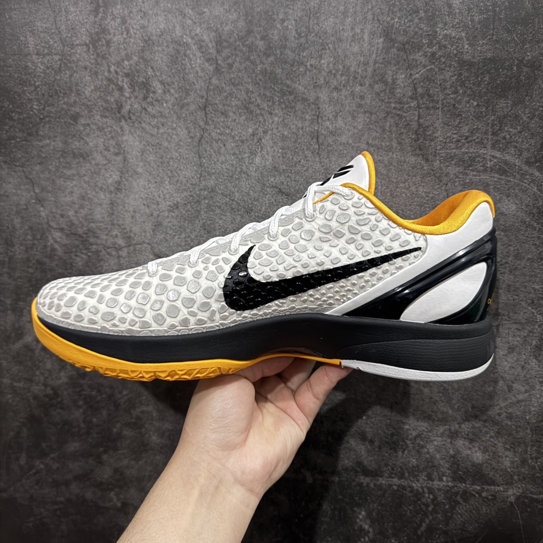 图片[2]-【GX/美版绿x】NK Zoom KOBE 6 Protro 科比六代黑黄季后赛CW2190-100n完美复刻公司货 前掌超大Zoom Turbo气垫后掌EVA缓震 真正的原汁原味 还原ZP脚感全身鞋材卡料色独家定制 唯一正确喷漆工艺Swoosh 正确凹凸蛇鳞工艺 正确鞋面渐变效果 内全置真动飞态线 独立原厂模具 最大尺码达到48.5码 首批不拼图大几率过验 亲测已过 支持各种高强度实战  尺码：40 40.5 41 42 42.5 43 44 44.5 45 45.5 46 47.5 48.5 49.6 50.5 编码：T1500520-莆田鞋批发中心