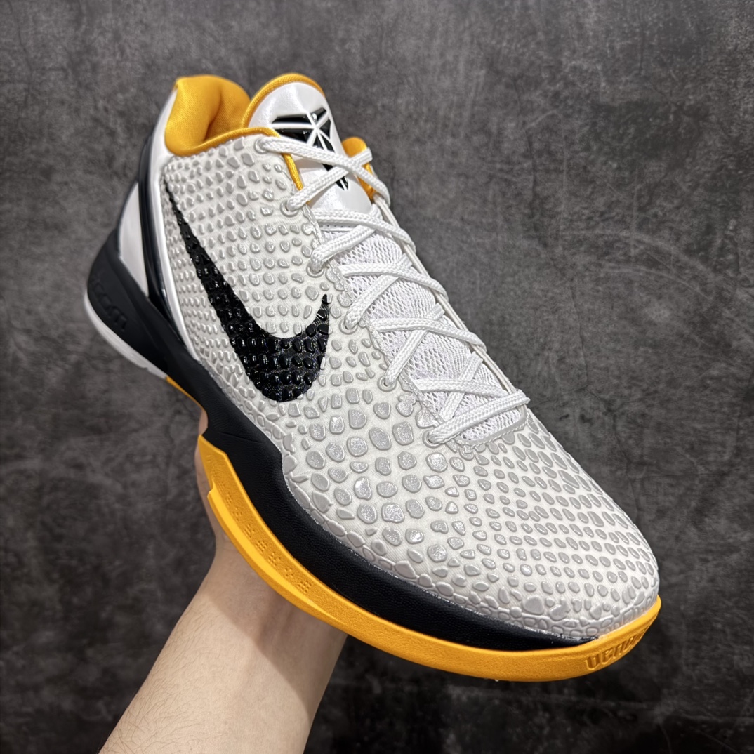 图片[3]-【GX/美版绿x】NK Zoom KOBE 6 Protro 科比六代黑黄季后赛CW2190-100n完美复刻公司货 前掌超大Zoom Turbo气垫后掌EVA缓震 真正的原汁原味 还原ZP脚感全身鞋材卡料色独家定制 唯一正确喷漆工艺Swoosh 正确凹凸蛇鳞工艺 正确鞋面渐变效果 内全置真动飞态线 独立原厂模具 最大尺码达到48.5码 首批不拼图大几率过验 亲测已过 支持各种高强度实战  尺码：40 40.5 41 42 42.5 43 44 44.5 45 45.5 46 47.5 48.5 49.6 50.5 编码：T1500520-莆田鞋批发中心