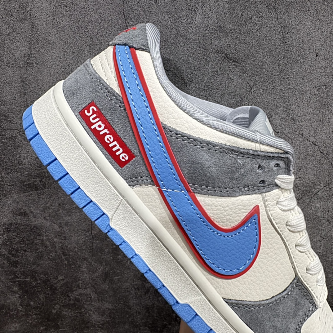 图片[7]-【定制版】Nike SB Dunk Low“Supreme联名——米灰蓝勾” 周年高端定制 低帮休闲板鞋 定制鞋盒 大厂纯原品质出货 超高清洁度 皮料切割干净无任何毛边 细节完美货号：KK1333-010nSize:36 36.5 37.5 38 38.5 39 40 40.5 41 42 42.5 43 44 44.5 45 编码：HXS320340-莆田鞋批发中心