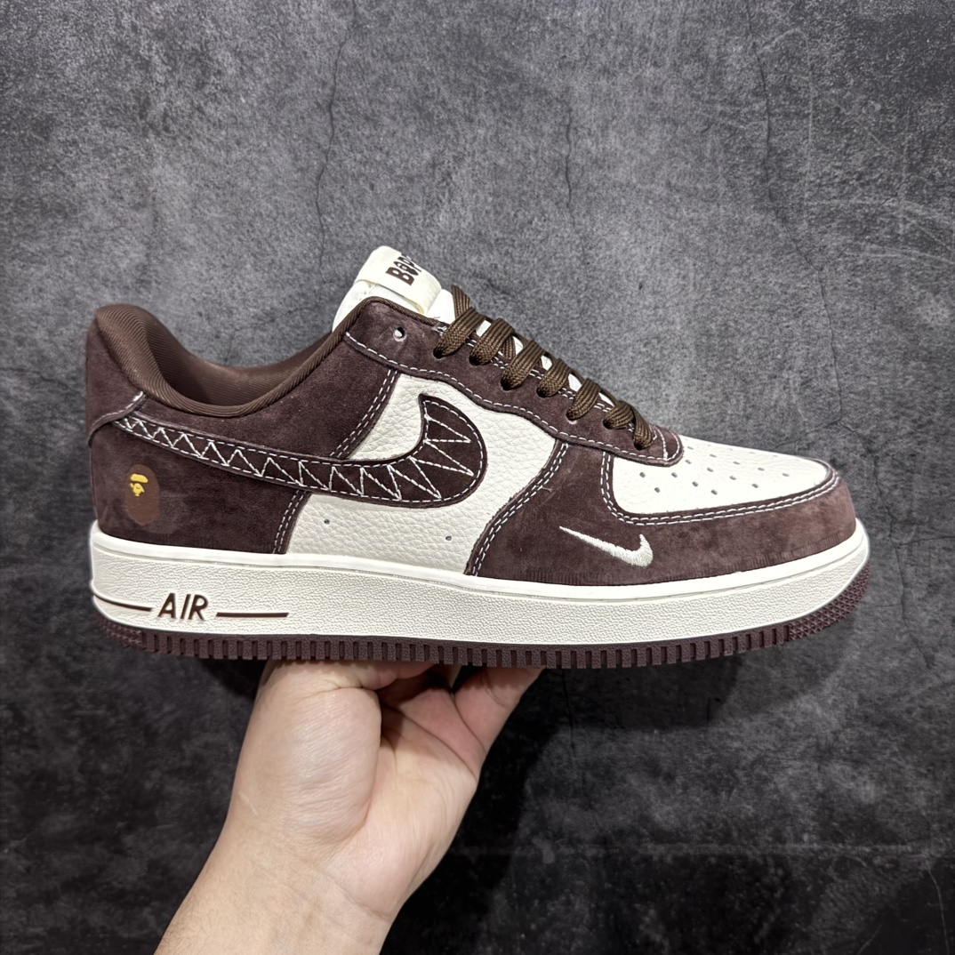 【定制版】Nike Air Force 1 Low 07 x BAPE 米酒红小钩n原楦头原纸板 打造纯正低帮空军版型 专注外贸渠道 全掌内置蜂窝气垫原盒配件 原厂中底钢印、拉帮完美官方货号：KK1988 027 Size：36 36.5 37.5 38 38.5 39 40 40.5 41 42 42.5 43 44 44.5 45 编码：HXS310320-莆田鞋批发中心