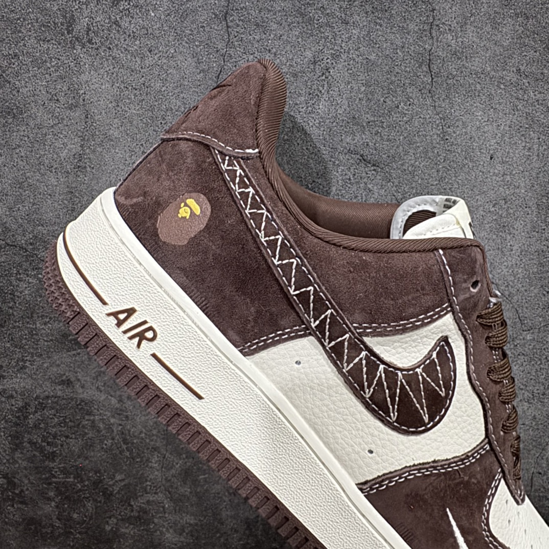 图片[7]-【定制版】Nike Air Force 1 Low 07 x BAPE 米酒红小钩n原楦头原纸板 打造纯正低帮空军版型 专注外贸渠道 全掌内置蜂窝气垫原盒配件 原厂中底钢印、拉帮完美官方货号：KK1988 027 Size：36 36.5 37.5 38 38.5 39 40 40.5 41 42 42.5 43 44 44.5 45 编码：HXS310320-莆田鞋批发中心