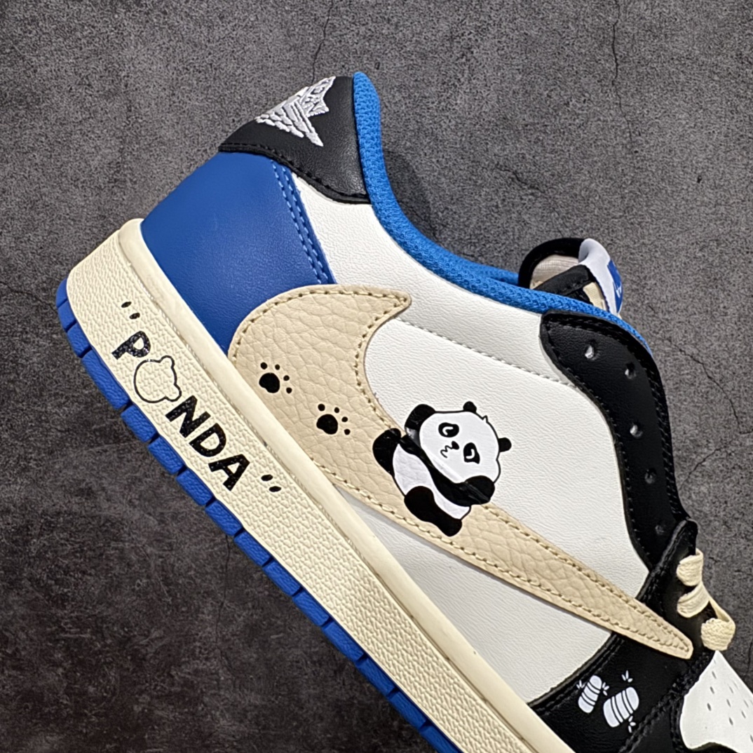 图片[7]-【定制版】Air Jordan AJ1 Low 低帮系列定制配色 闪电倒钩嘟嘴熊猫 货号:DM7866-140nn官方原版原盒 独一无二全网首发36-46n本团队采用高版本品质n每一双都严格检查把关n确保每双手绘完美无瑕n(市面乱用、乱手绘可比)nPNDA嘟嘴熊猫t稍微有一点点瑕疵都淘汰t 货号:DM7866-140tn手绘的位置、整齐度与得物一致tn每双修剪线头、清洁鞋底 确保客户到手就可以直发n每双都装备特有熊猫原盒 市面很多模仿者都以便宜优惠之类各种方法获取单子，凡是本团队出货的熊猫系列，退货率都是低到都不可想像的地步几平为\”零\”，除非是放鸽子而非因为品质n SIZE：36 36.5 37.5 38 38.5 39 40 40.5 41 42 42.5 43 44 44.5 45 46 47.5 编码：ZJ300320-莆田鞋批发中心